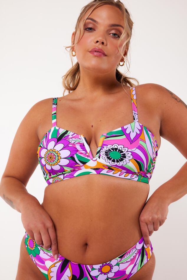 Bikini top met v-shape detail image number 7
