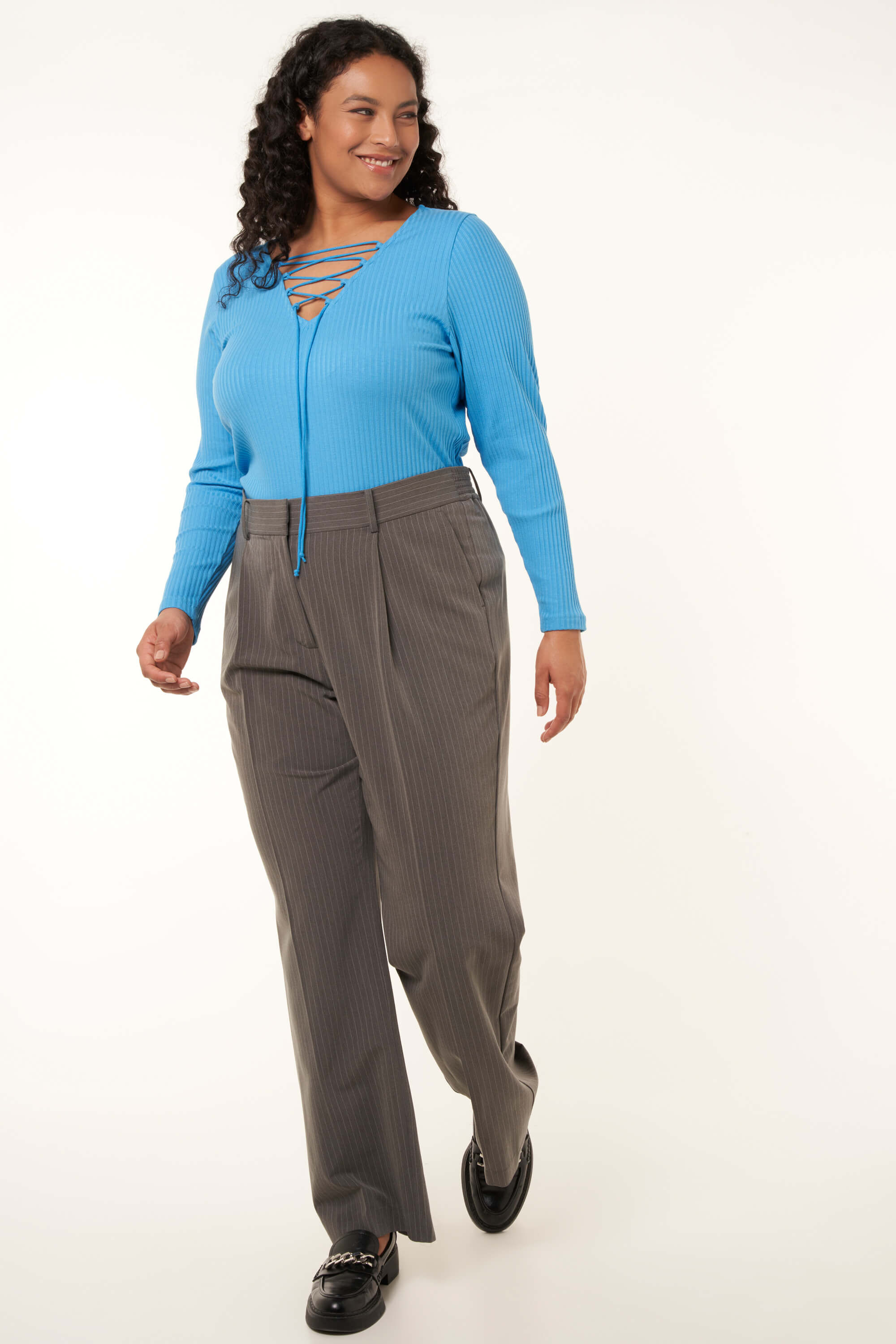 Gestreepte pantalon image number 5