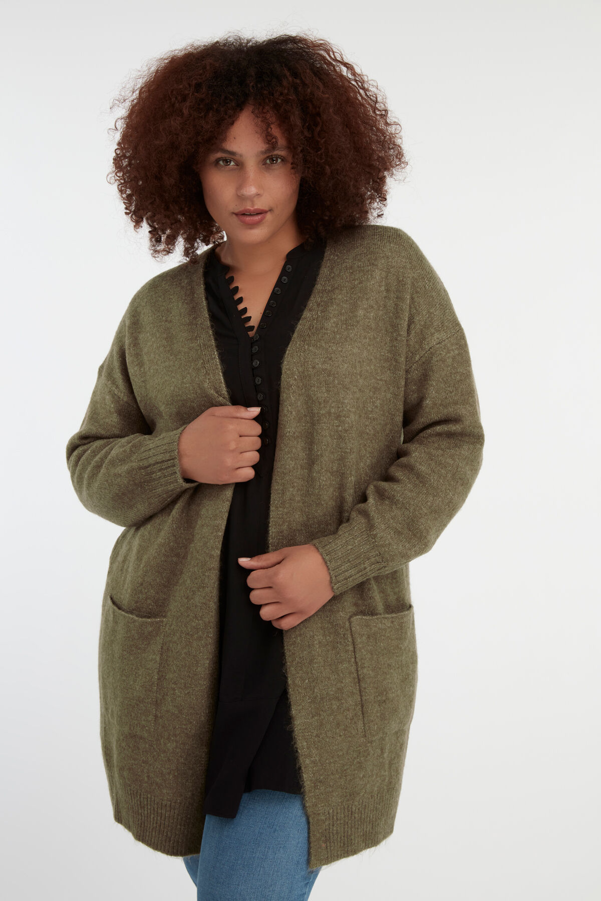 Lang openvallend vest image number 0