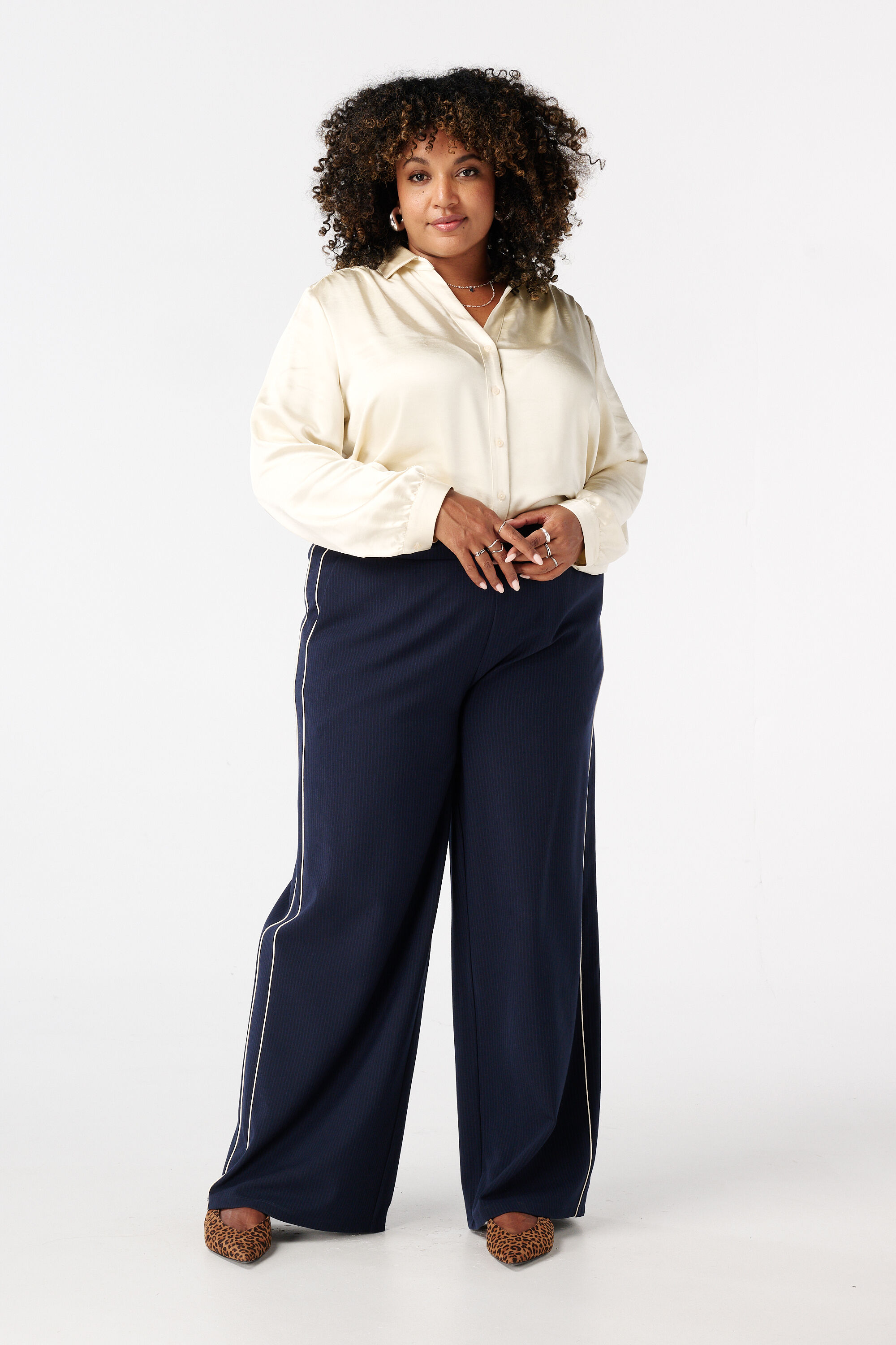 Blouse in satijnen look image number 5