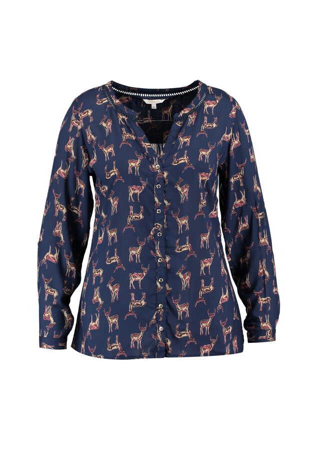 Blouse met all-over print image number 1