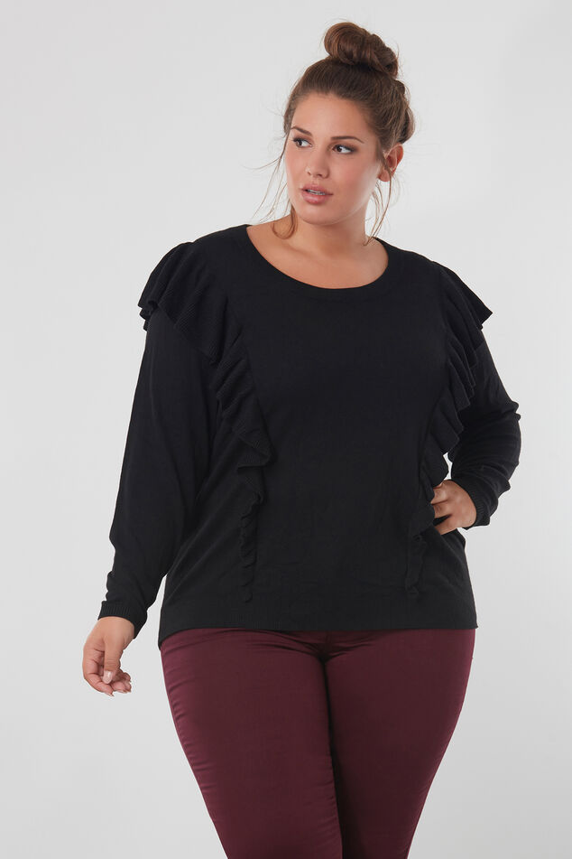 Trui met ruffles image number 0