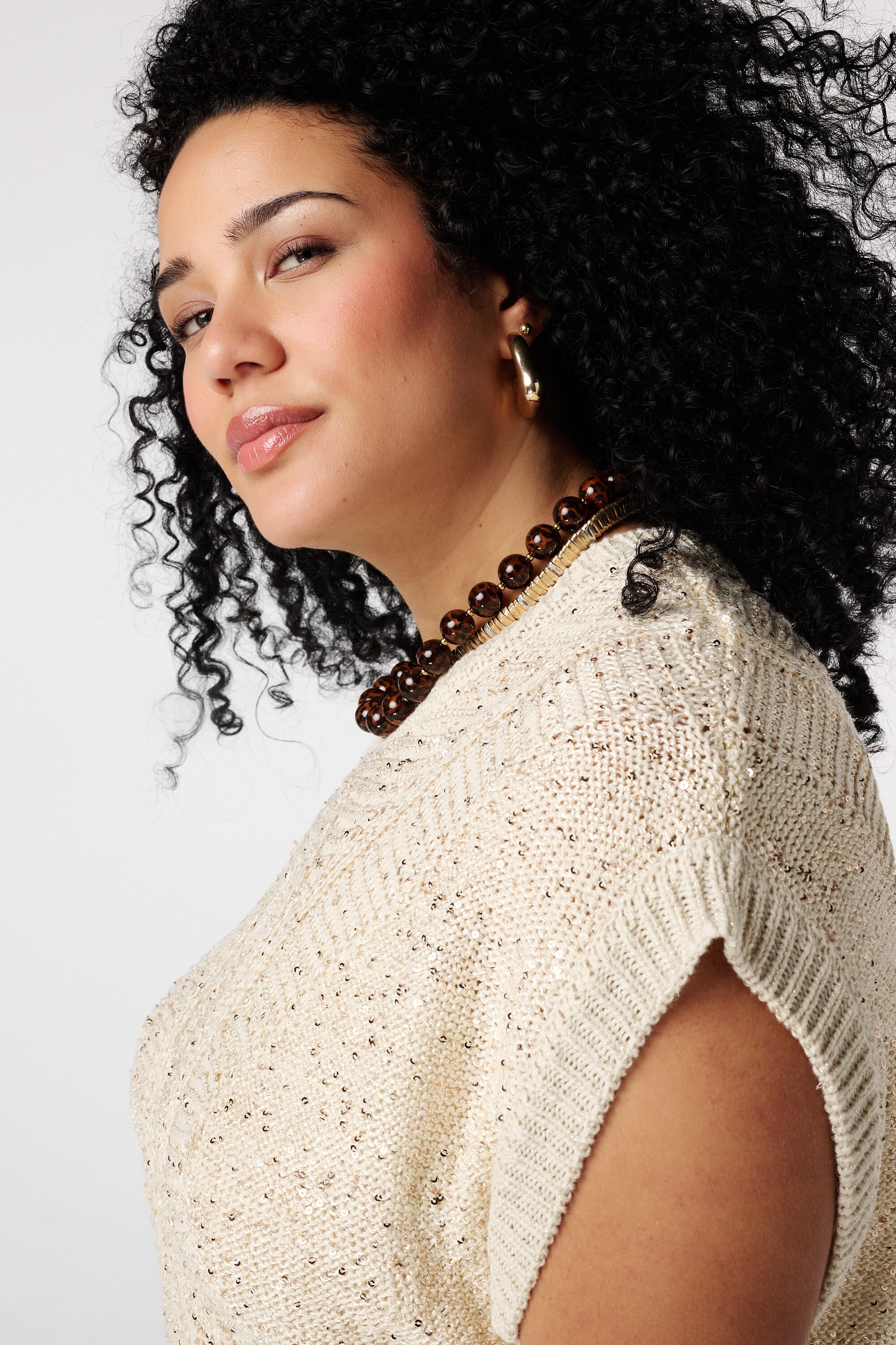 Gehaakte top met kralen image number 4