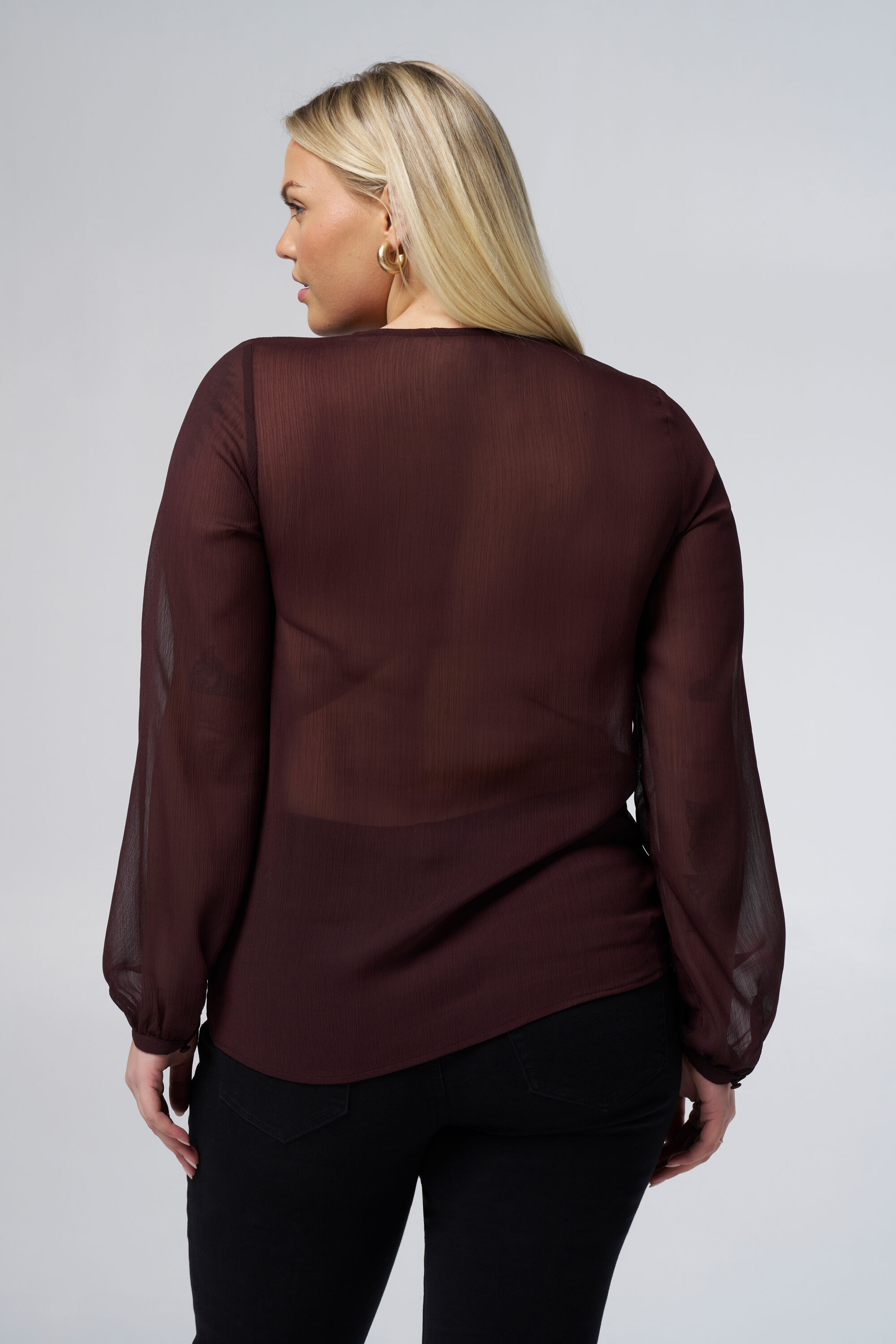 Blouse met ruffle details image number 3