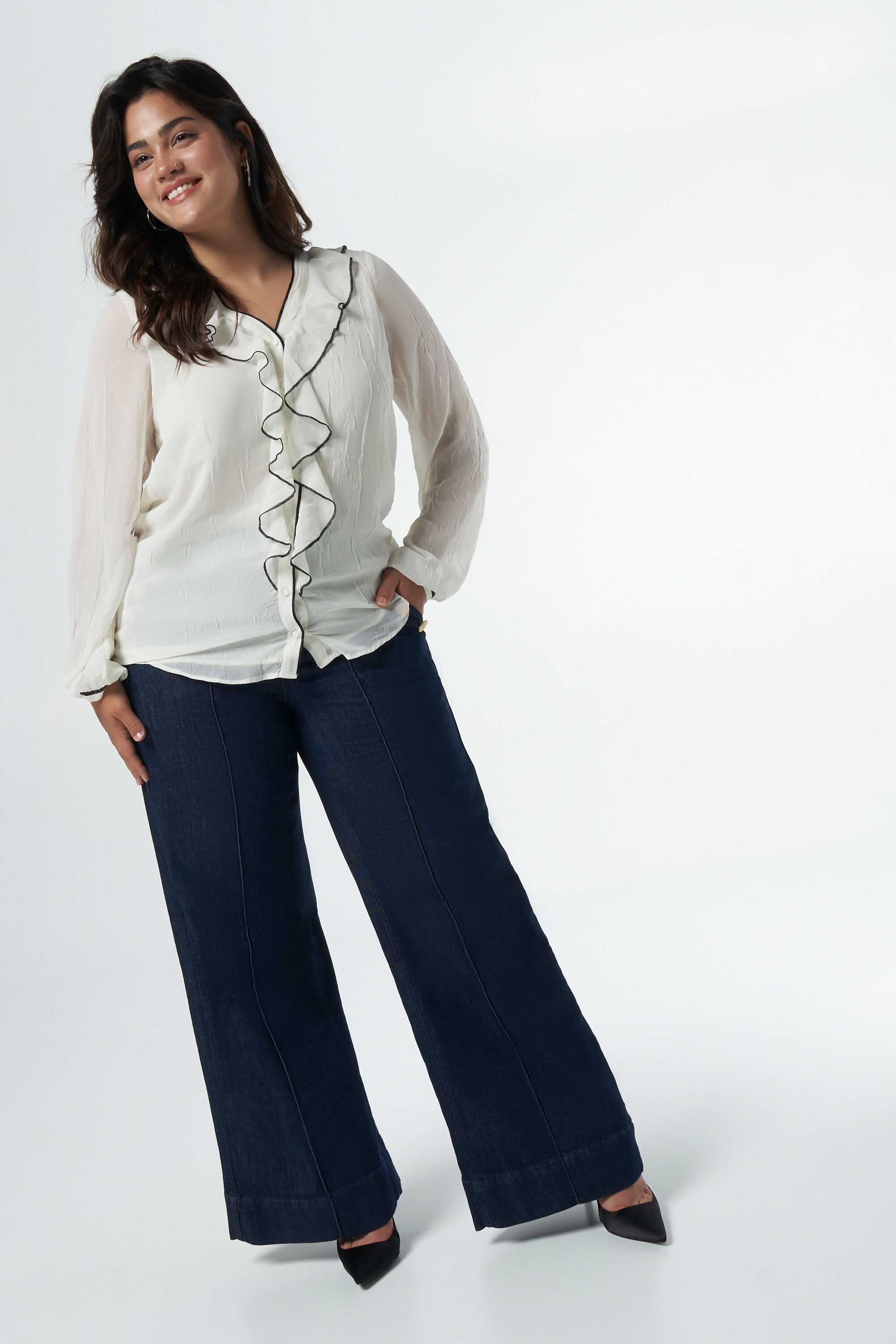 Blouse met volants image number 5