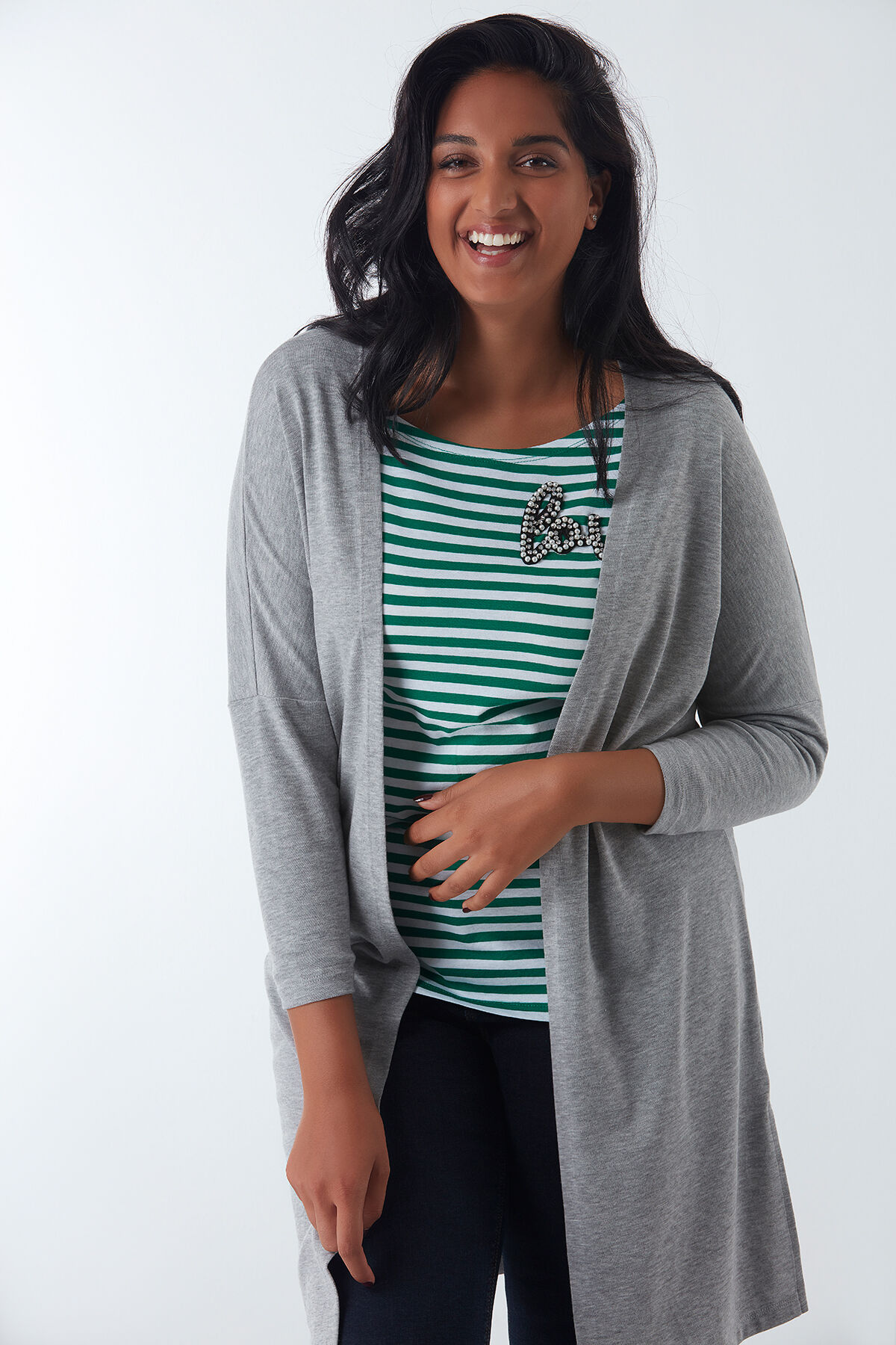 Lang vest met splitjes image number 4