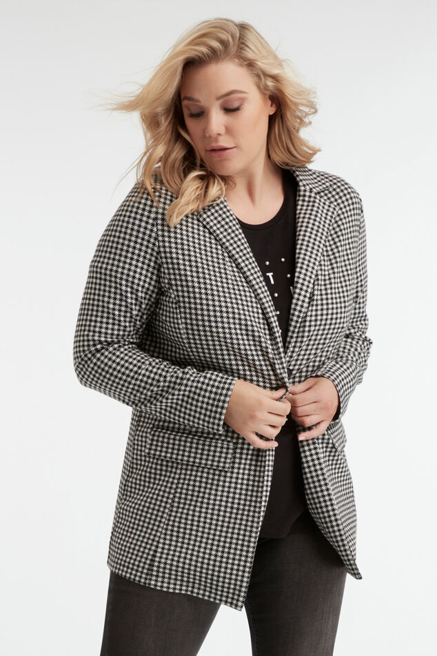 Pied de poule blazer image number 0