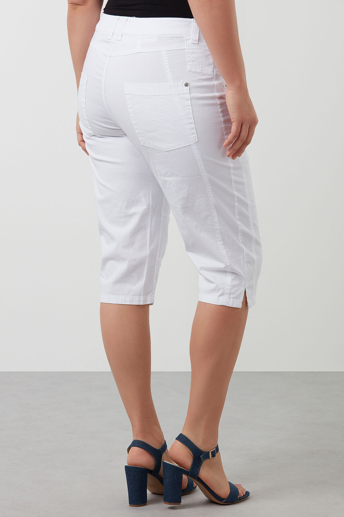 Katoenen capri broek image number 3