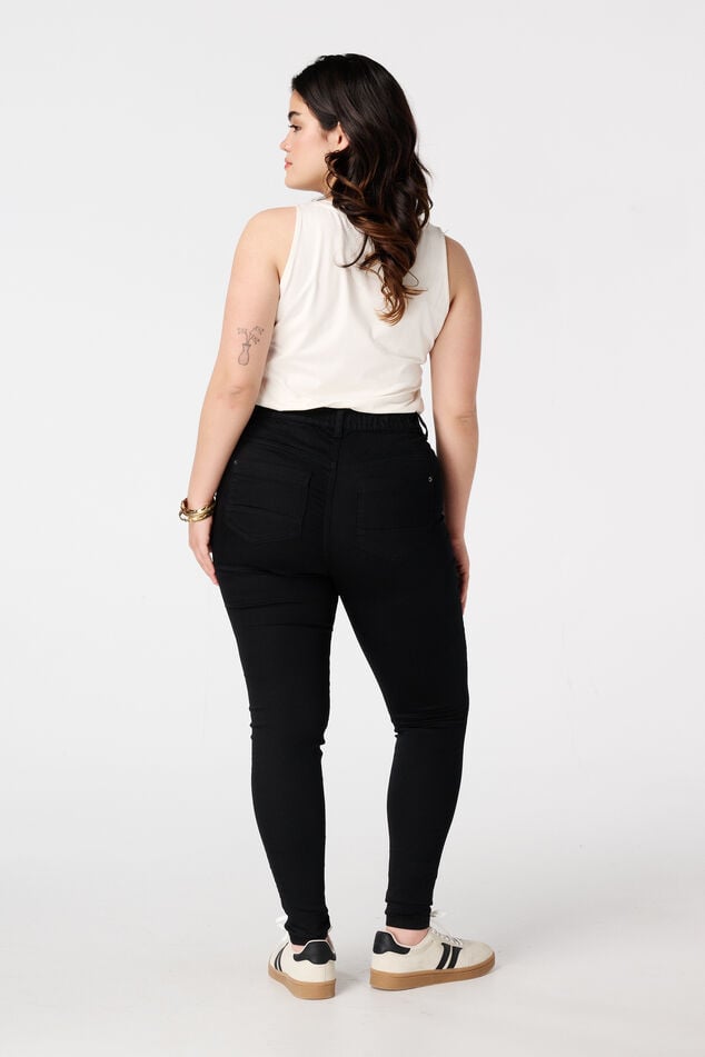 Tregging met denim look image number 3