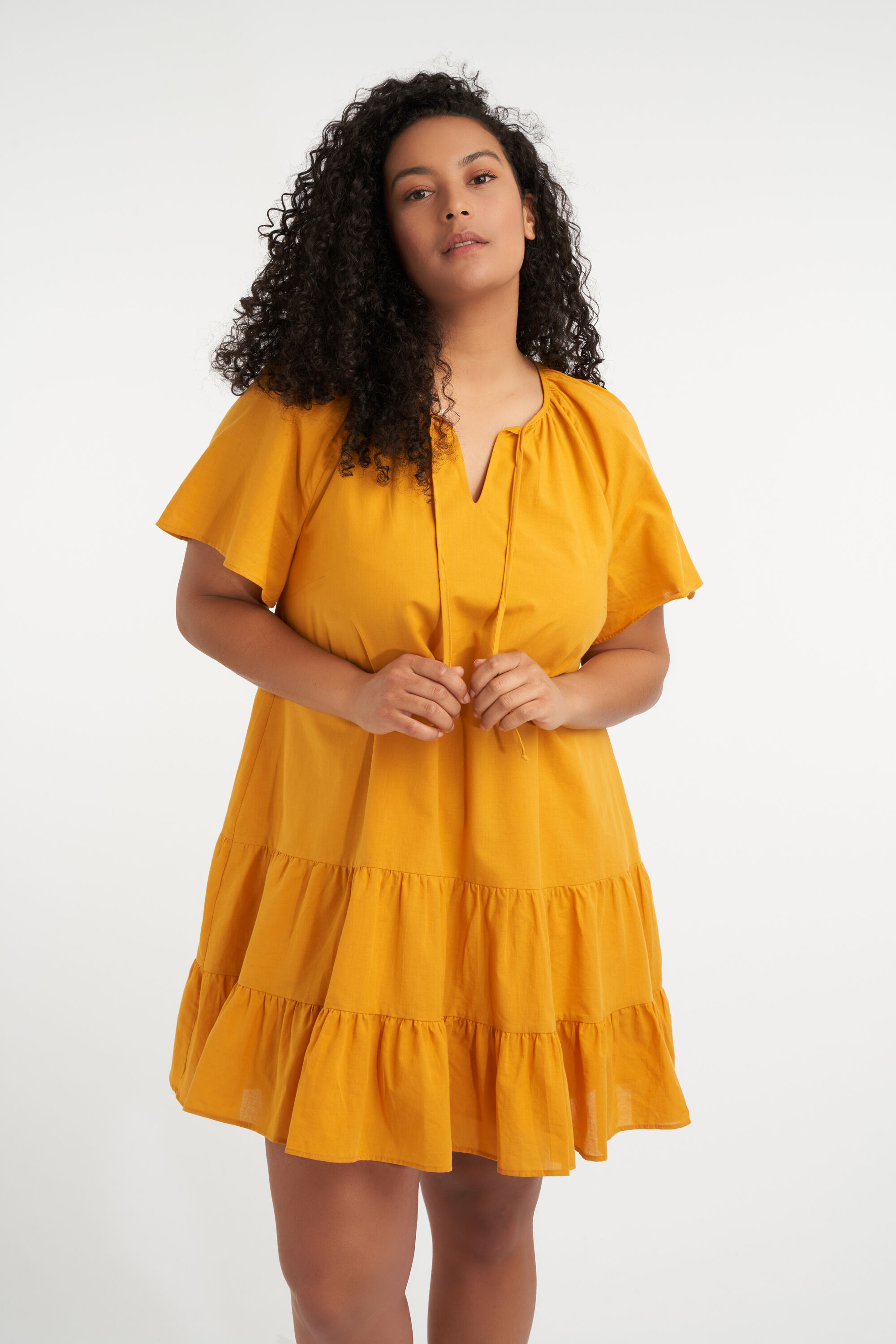 Korte a-lijn jurk image number 4