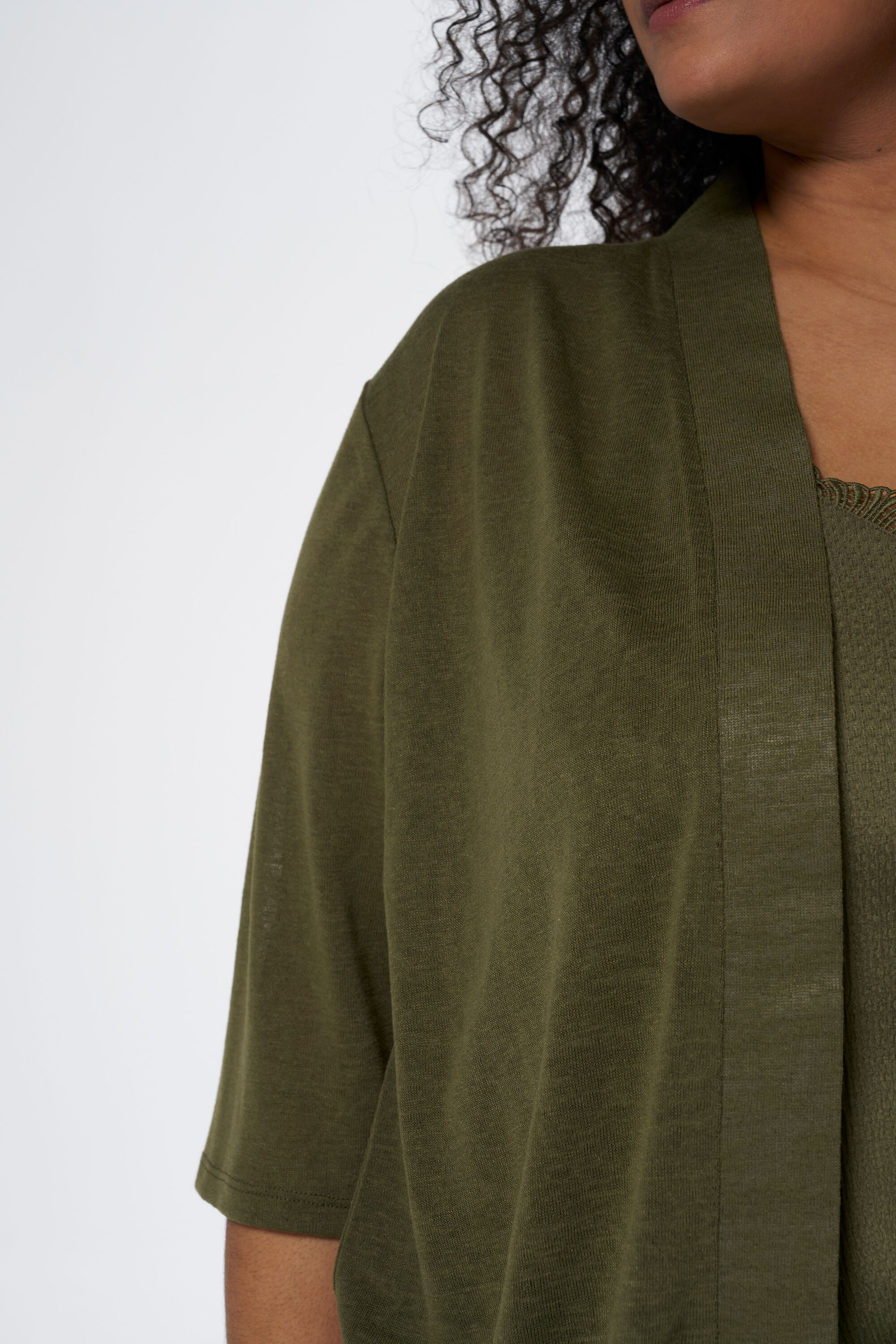 Vest met driekwart mouwen image number 4