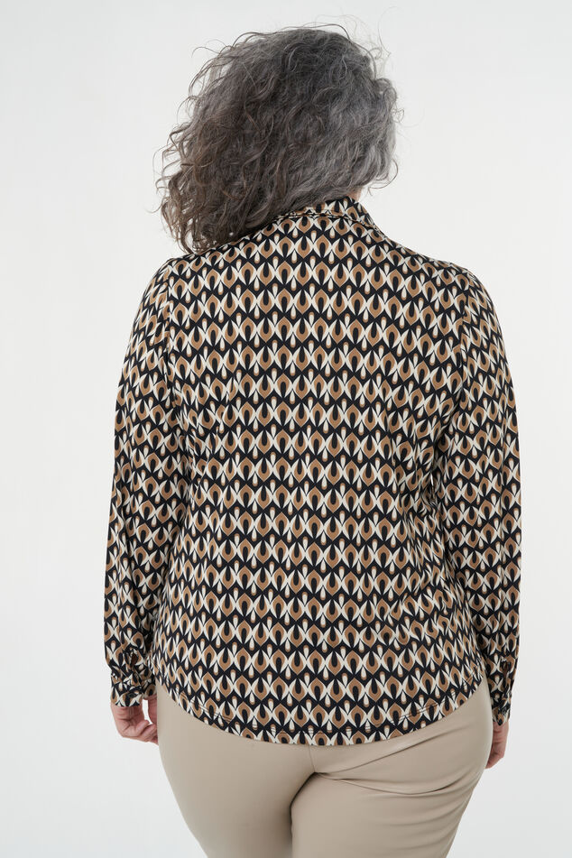 Jersey blouse met print image 3