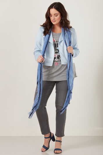 Sjaal met lurexdraad