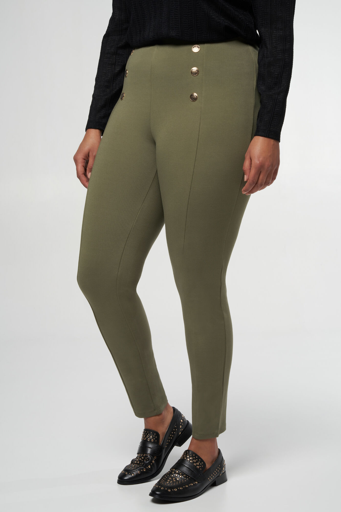 Tregging met gouden knopen image number 5