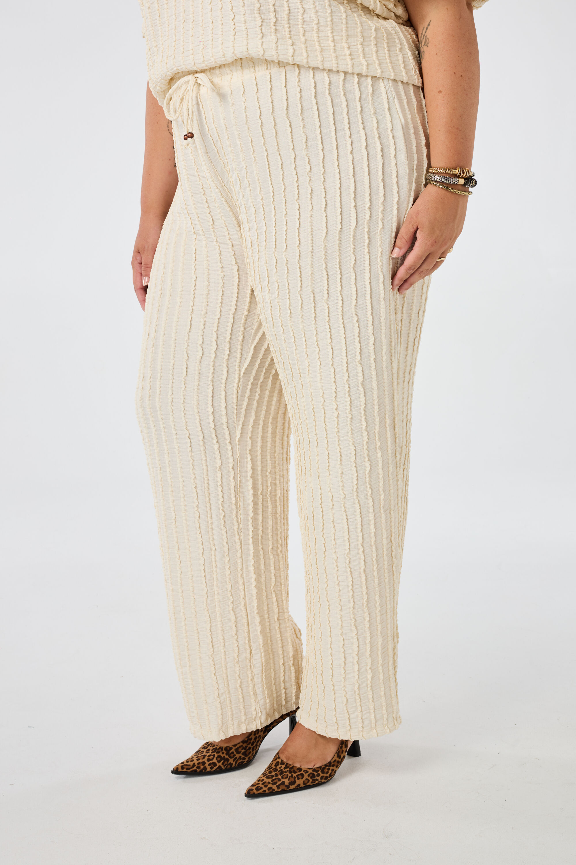 Broek met elastische taille image number 4