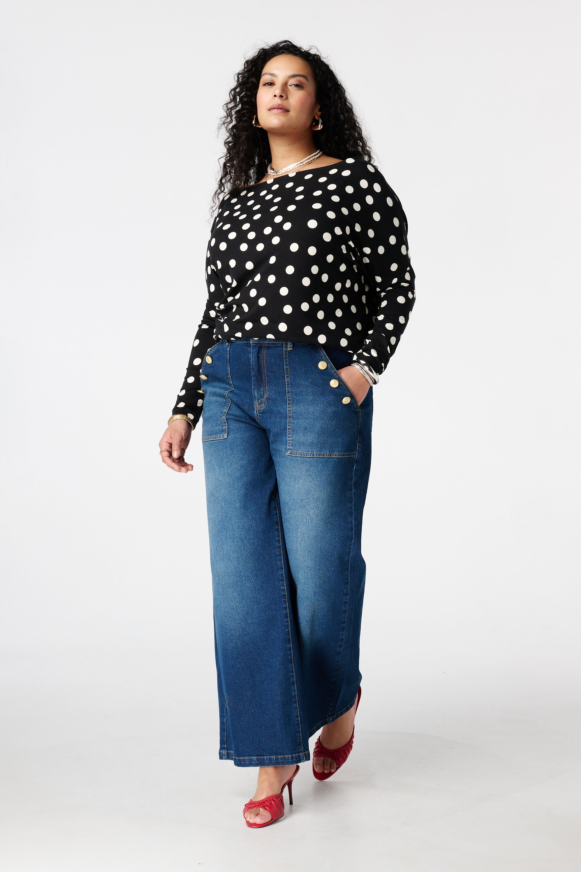 Top met boothals image number 5