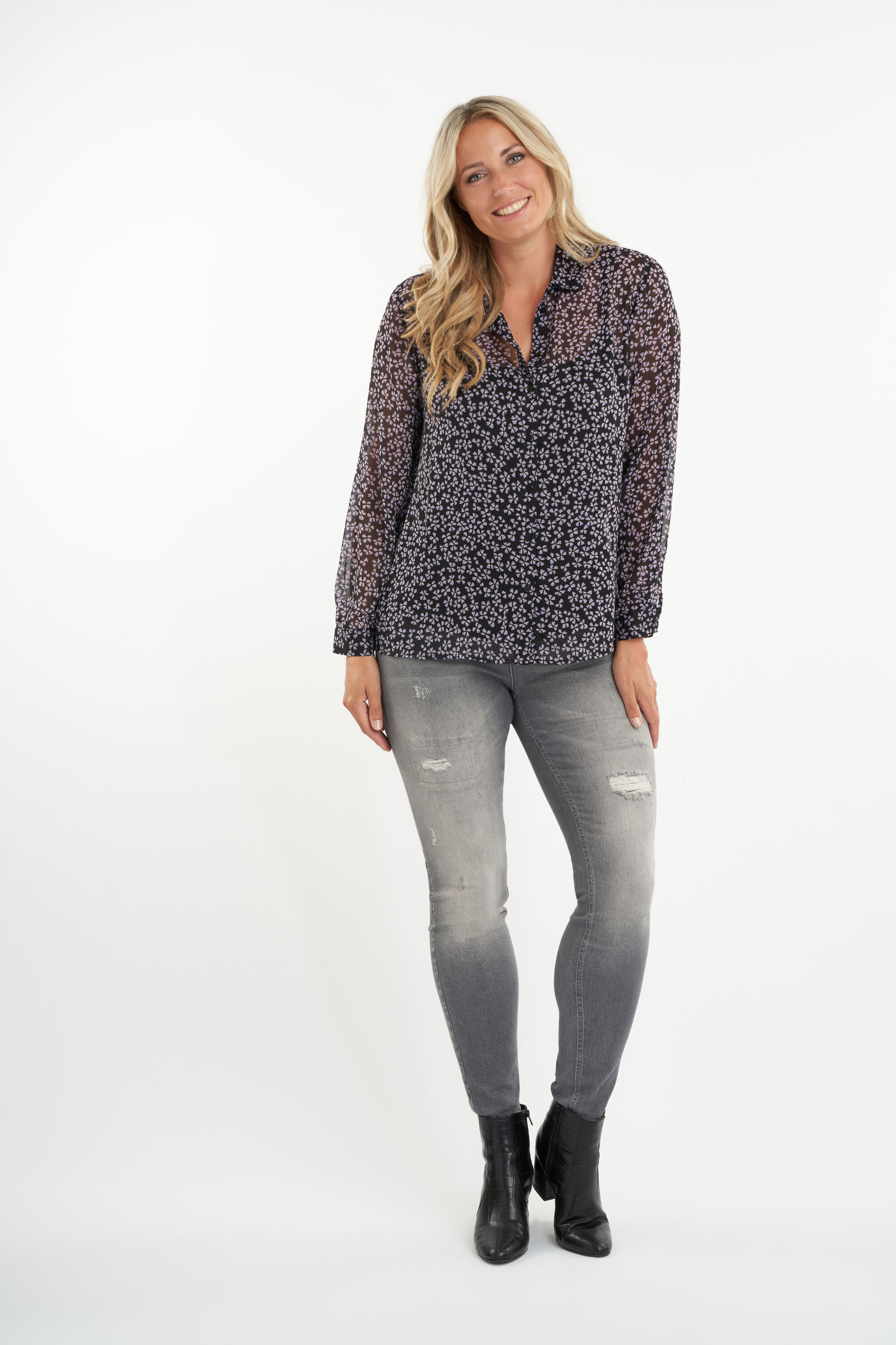 Semitransparante blouse image number 5