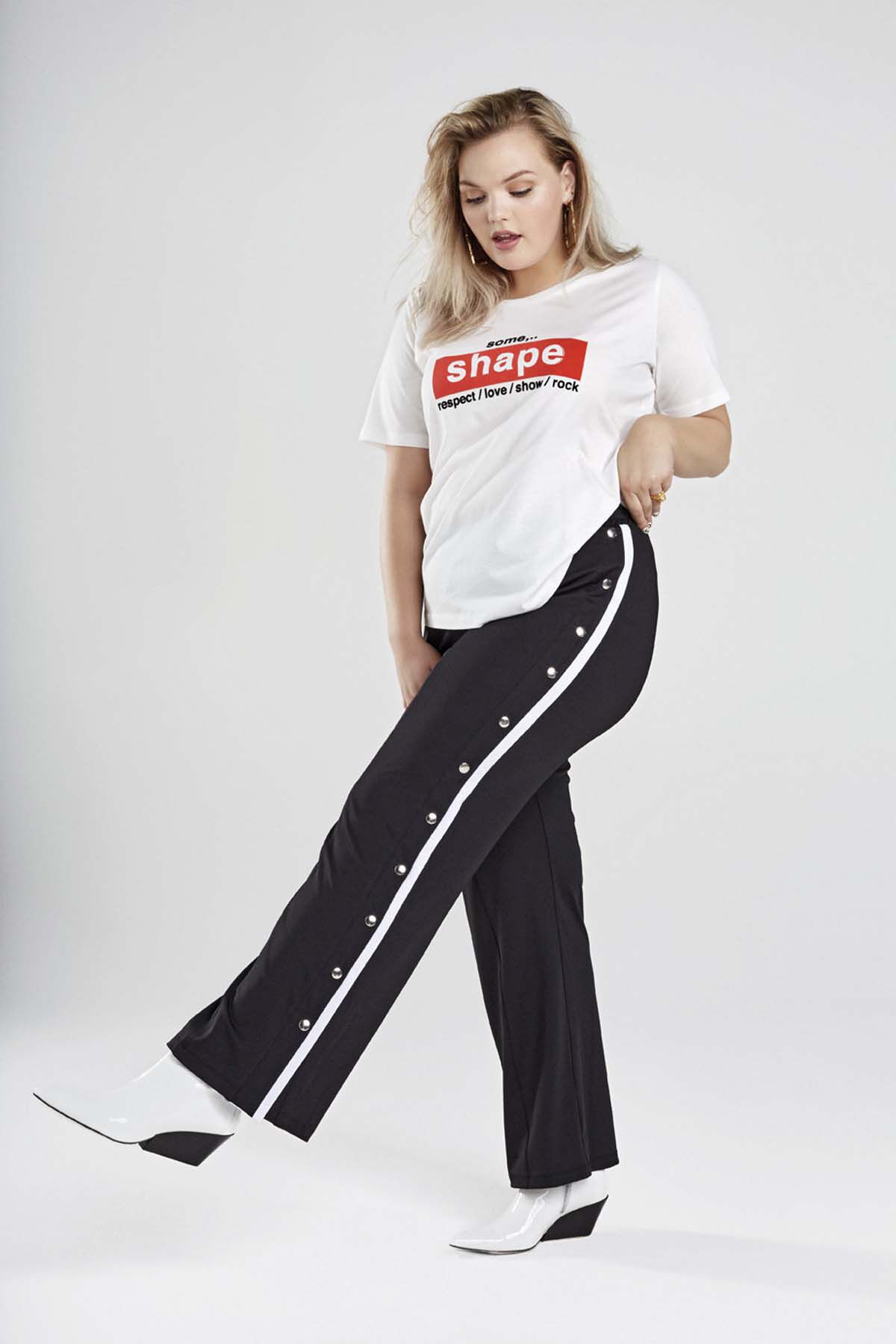 T-shirt met tekstopdruk image number 4