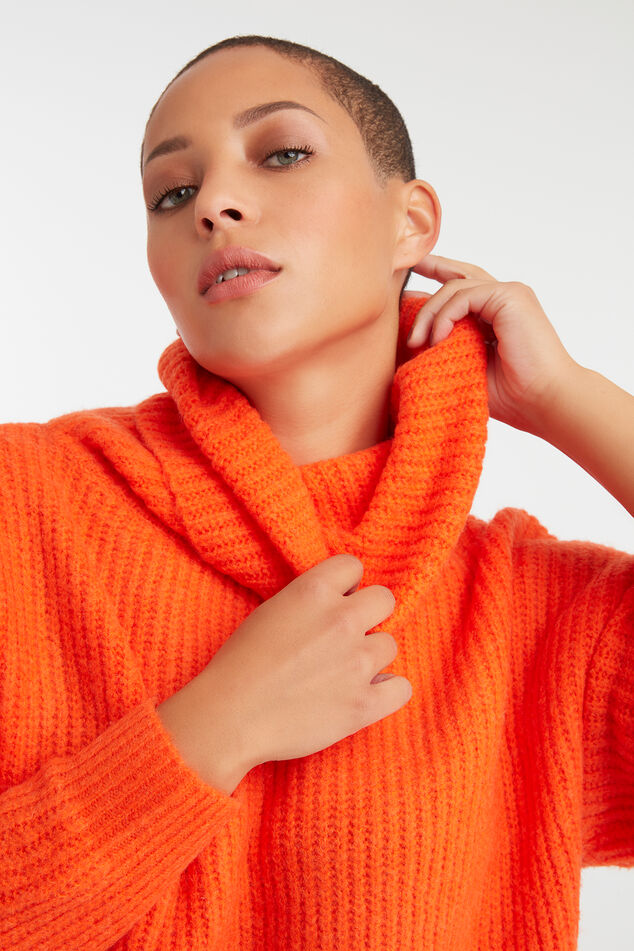 Gebreide trui met col image number 7