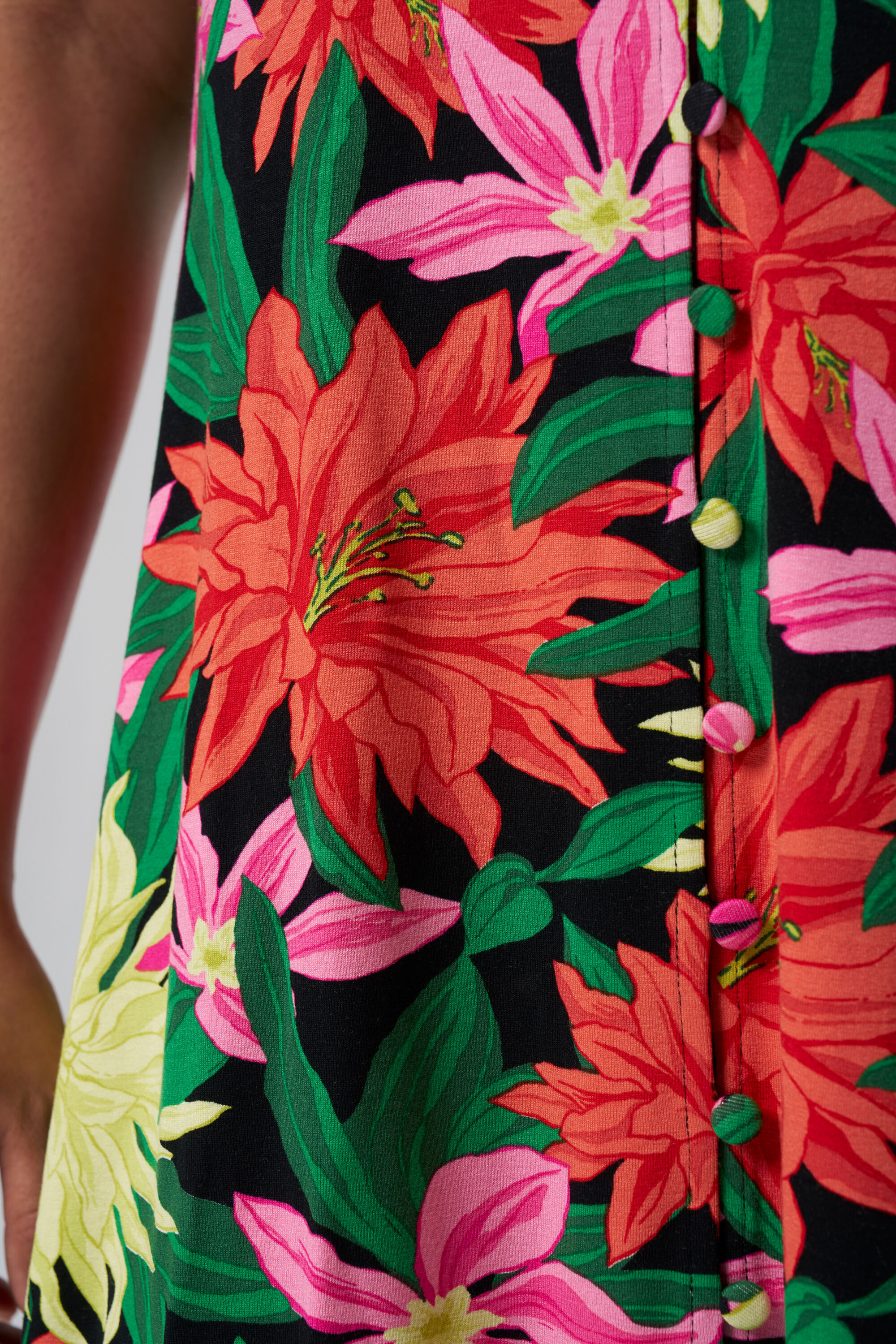 Midi jurk met bloemenprint image number 4