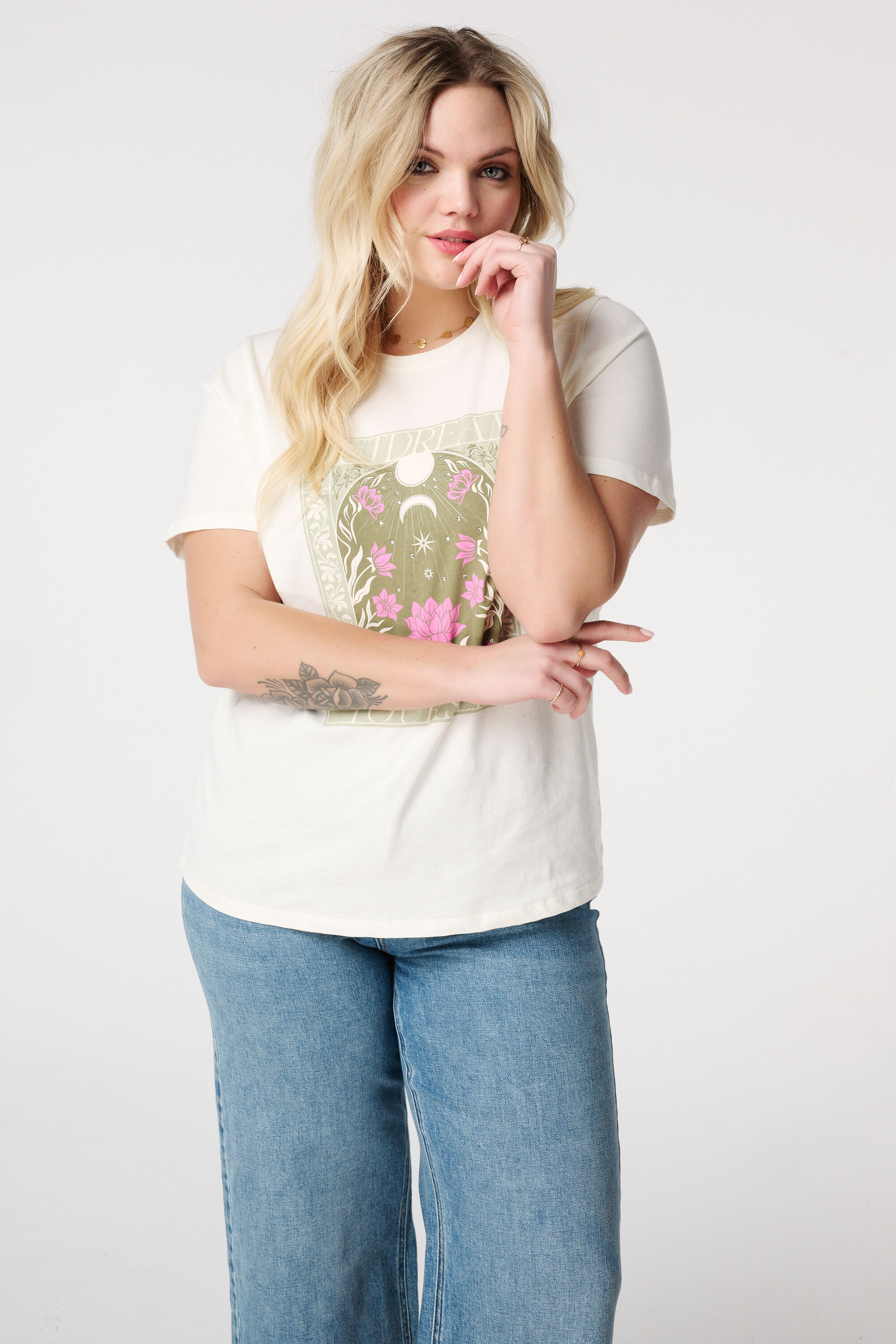 T-shirt met opdruk image number 4