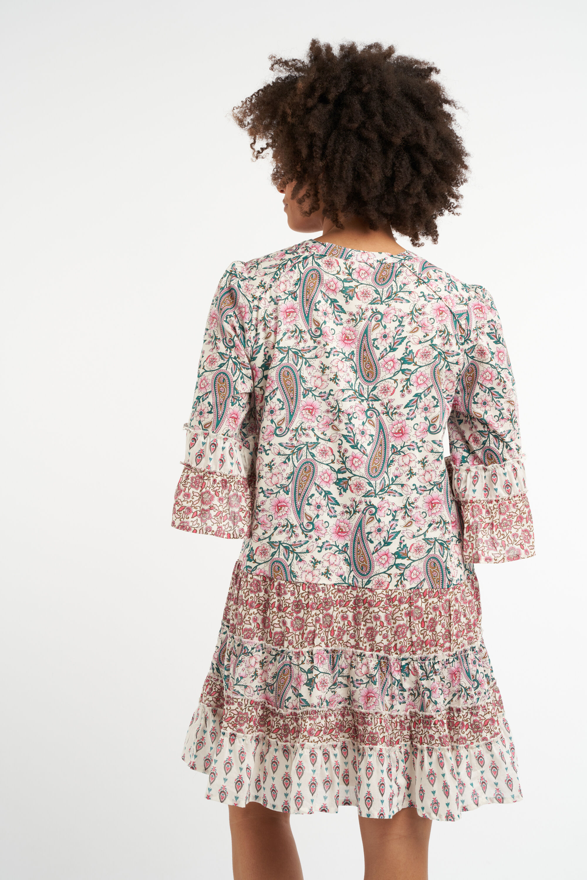 Jurk met patchwork image number 4