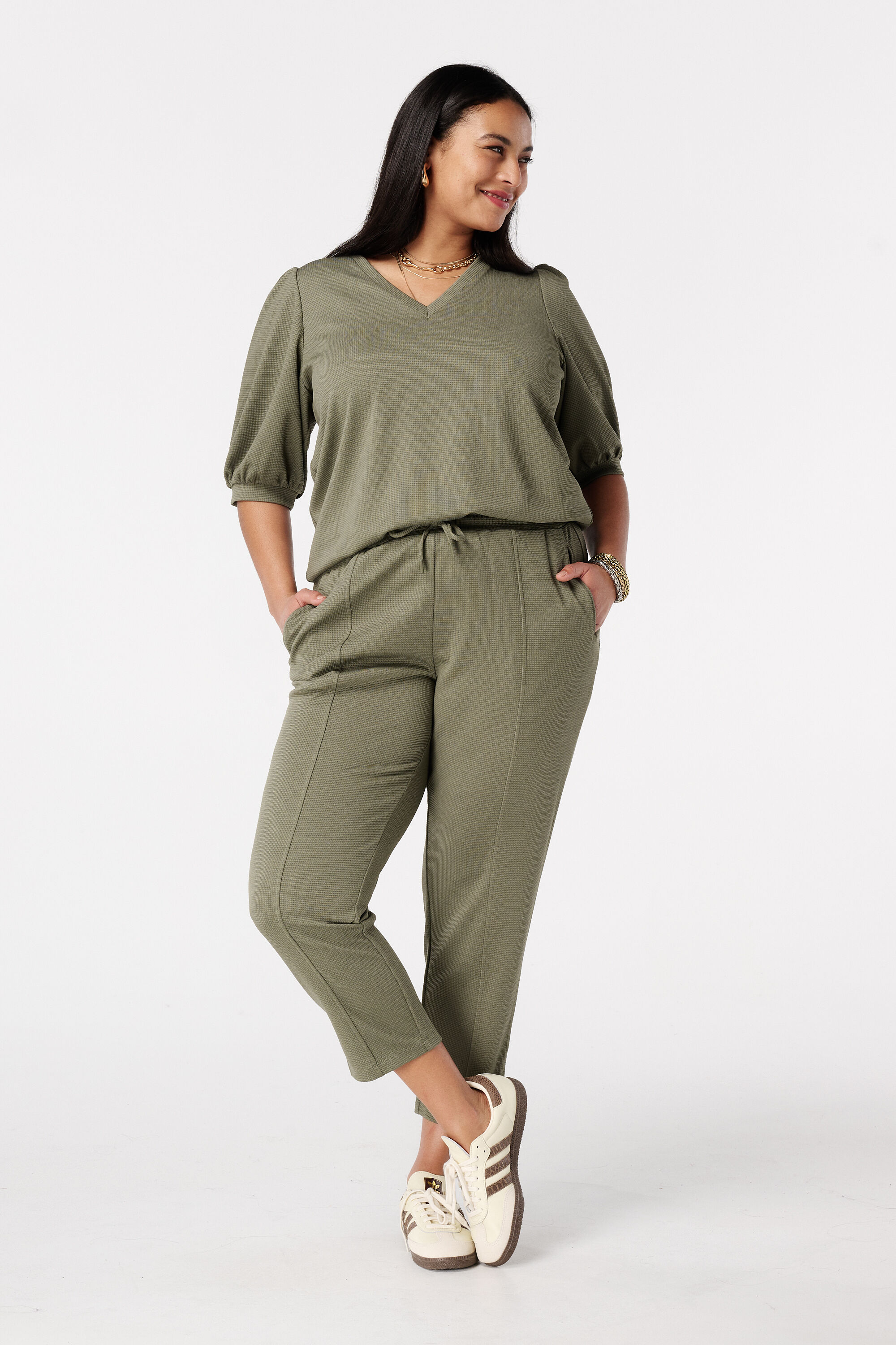 Broek met strikkoord