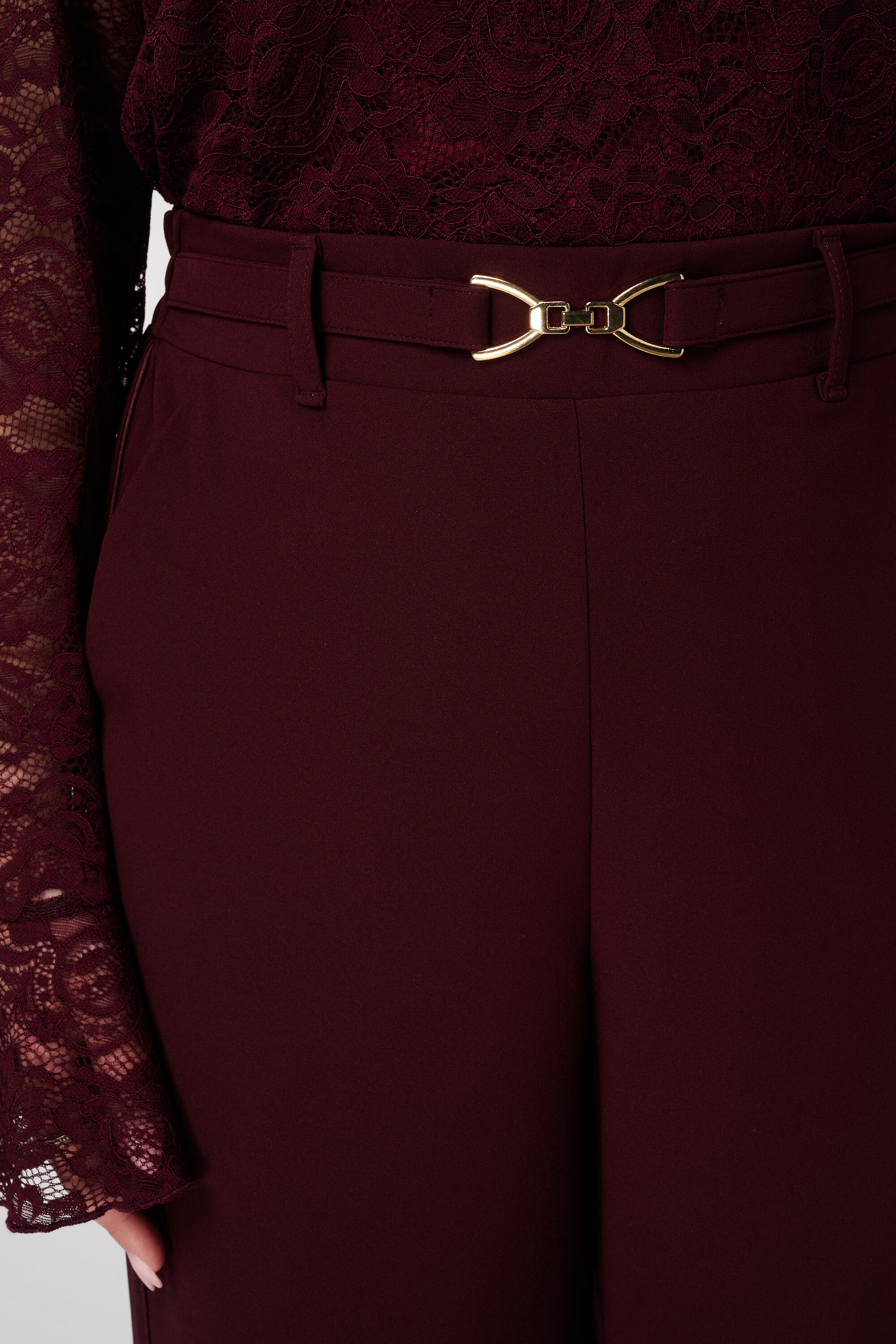 Pantalon met gouden gesp image number 4