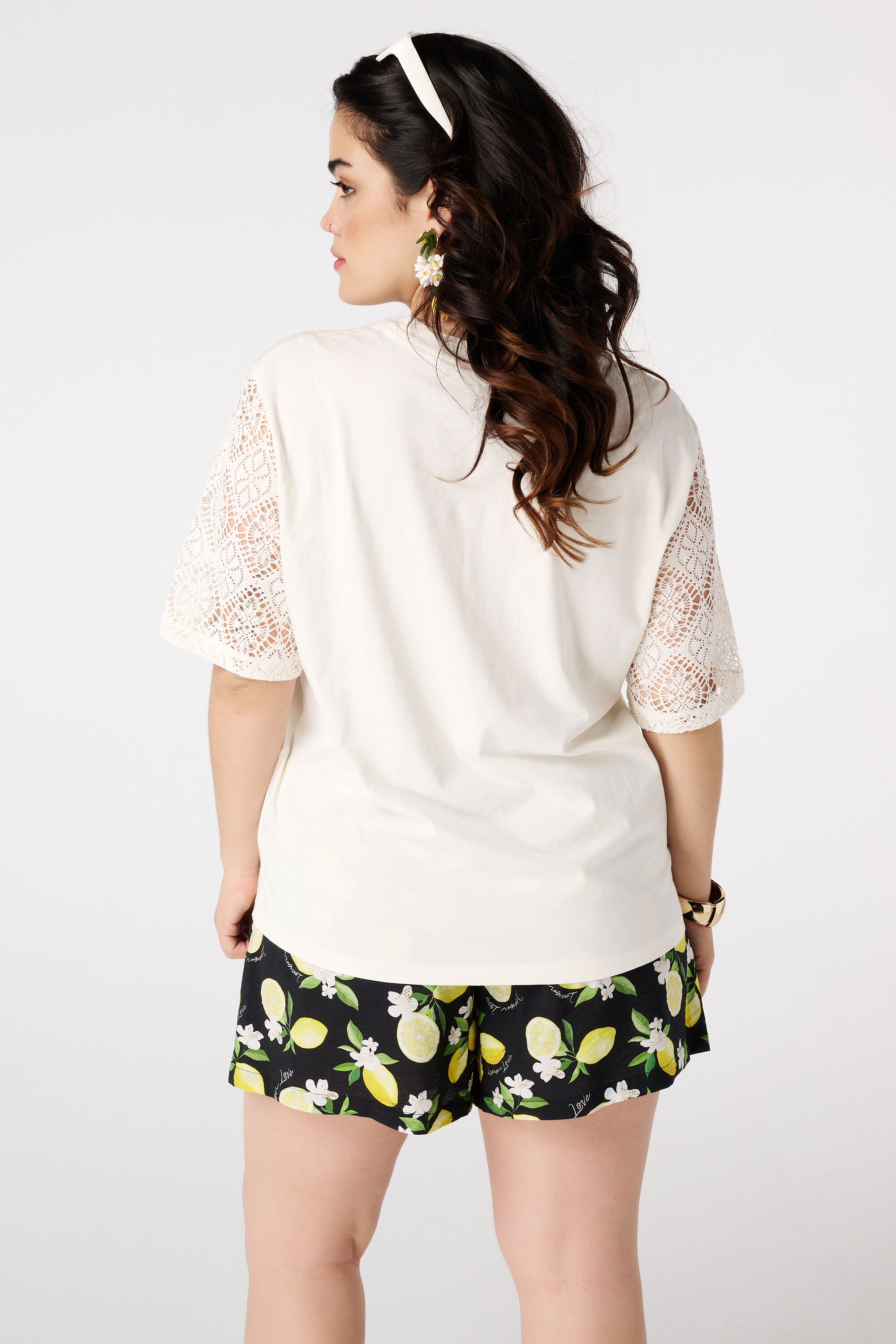 T-shirt met citroen print image number 3