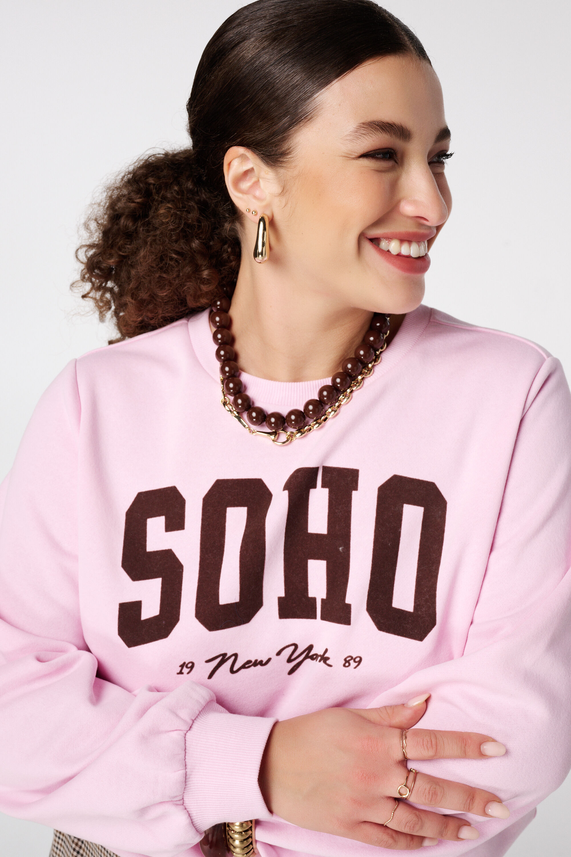 Sweater met tekst image number 4