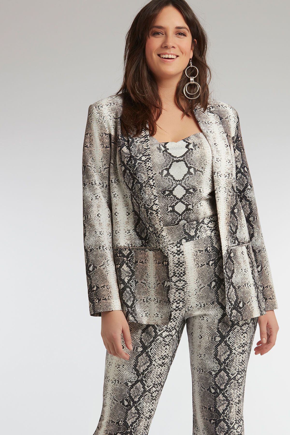 Blazer met slangenprint image number 6