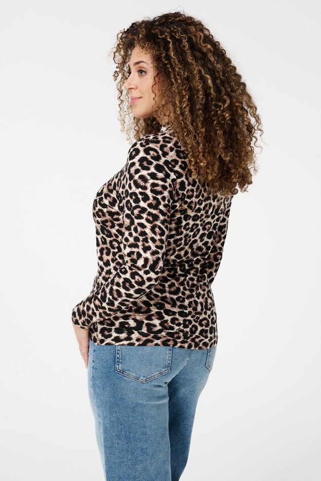 Shirt met col en print image number 3