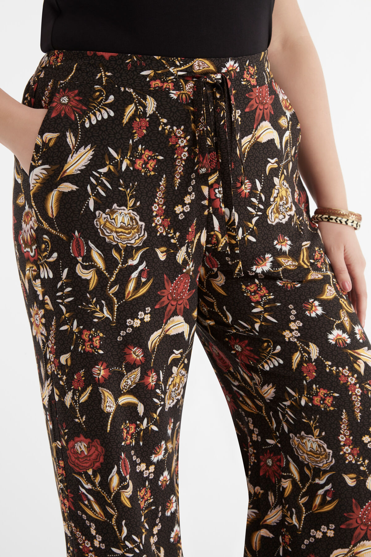 Wijde broek met print image number 6