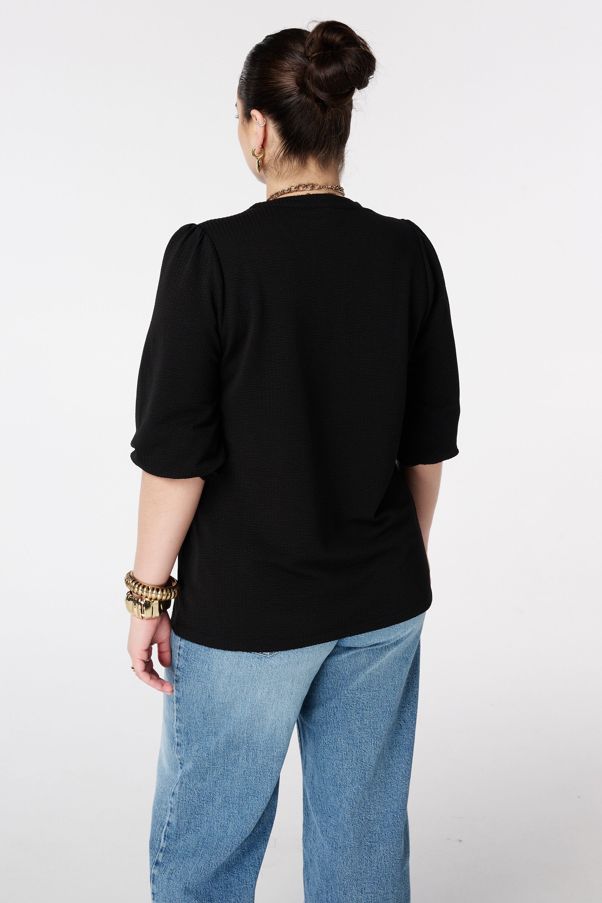 Top met broderie image number 3