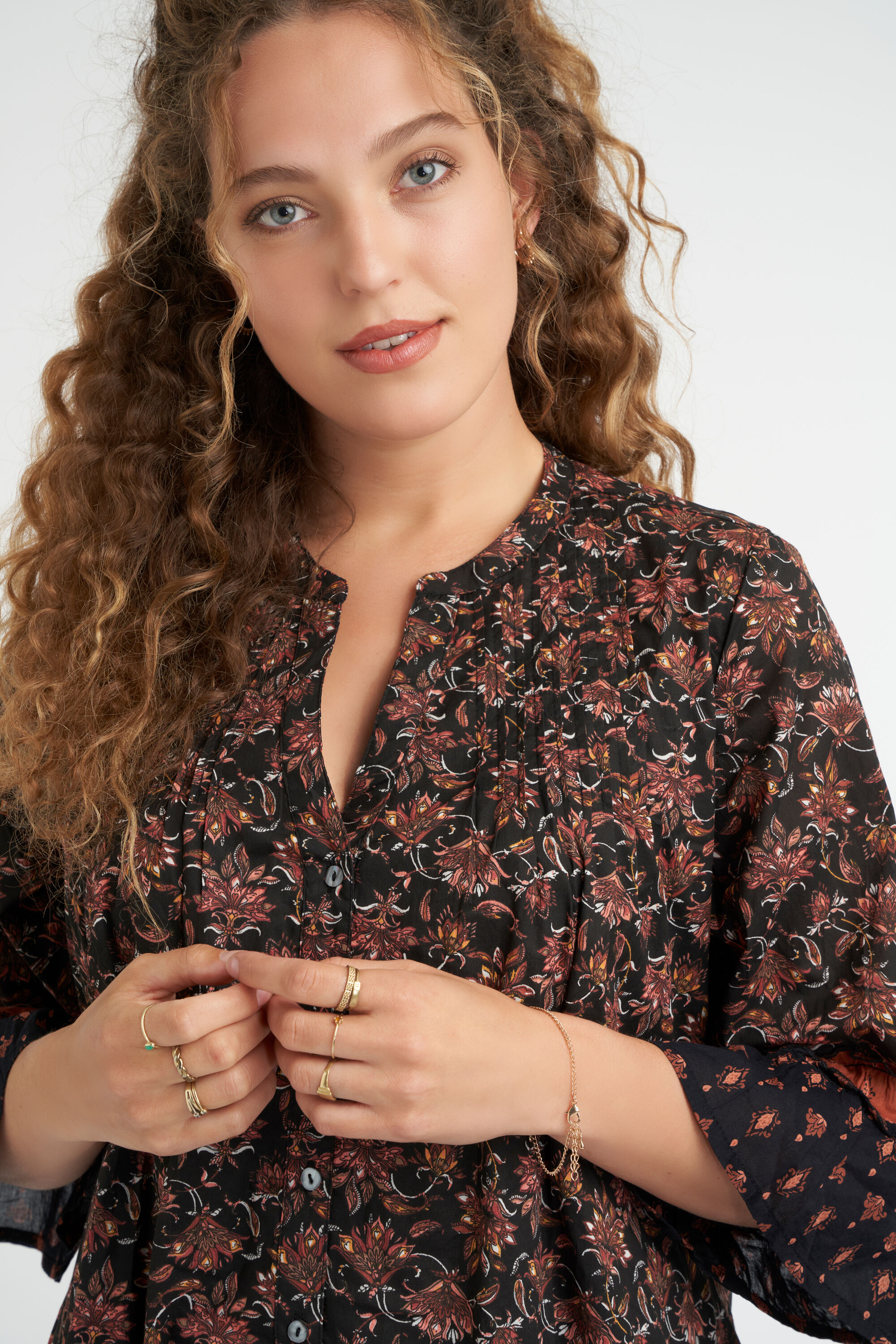 A-lijn jurk met print image number 4