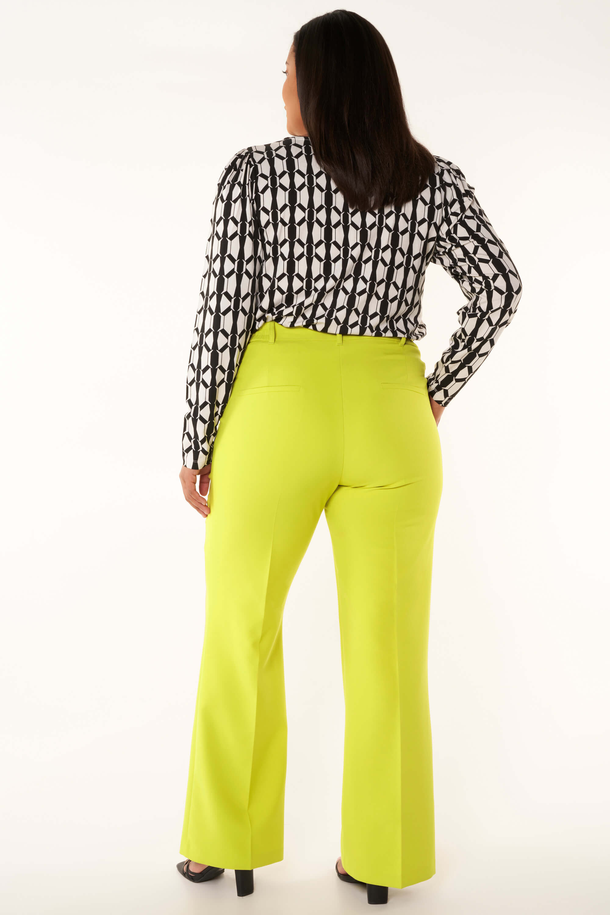 Pantalon met wijde pijpen image number 3