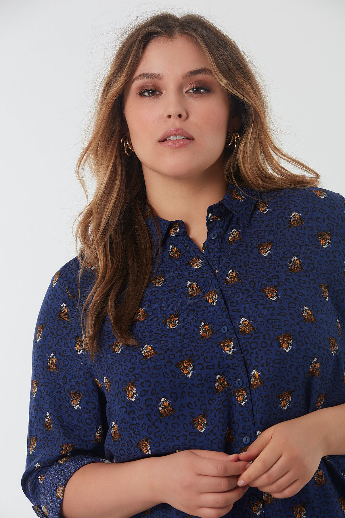 Soepelvallende blouse   image number 3