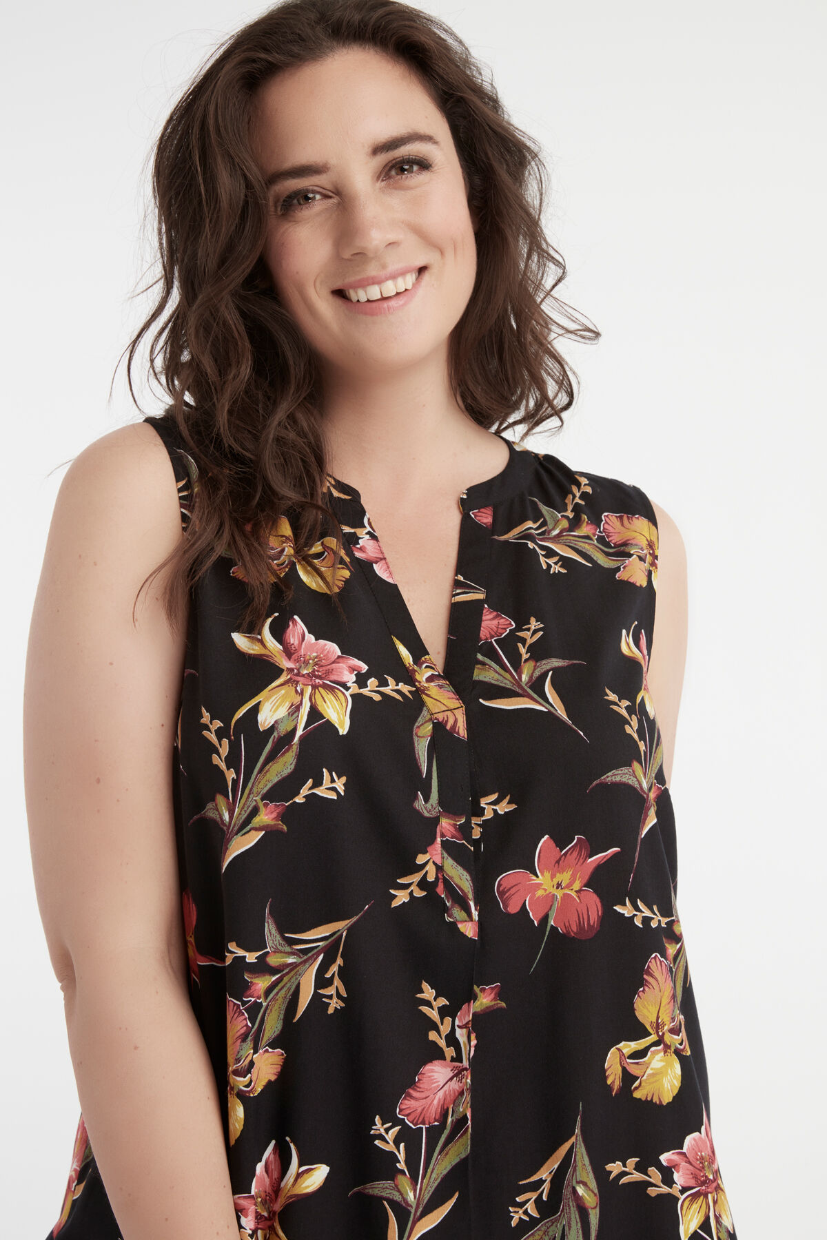 Mouwloze lange blouse image number 3