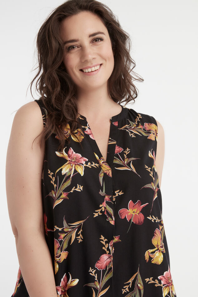 Mouwloze lange blouse image number 3