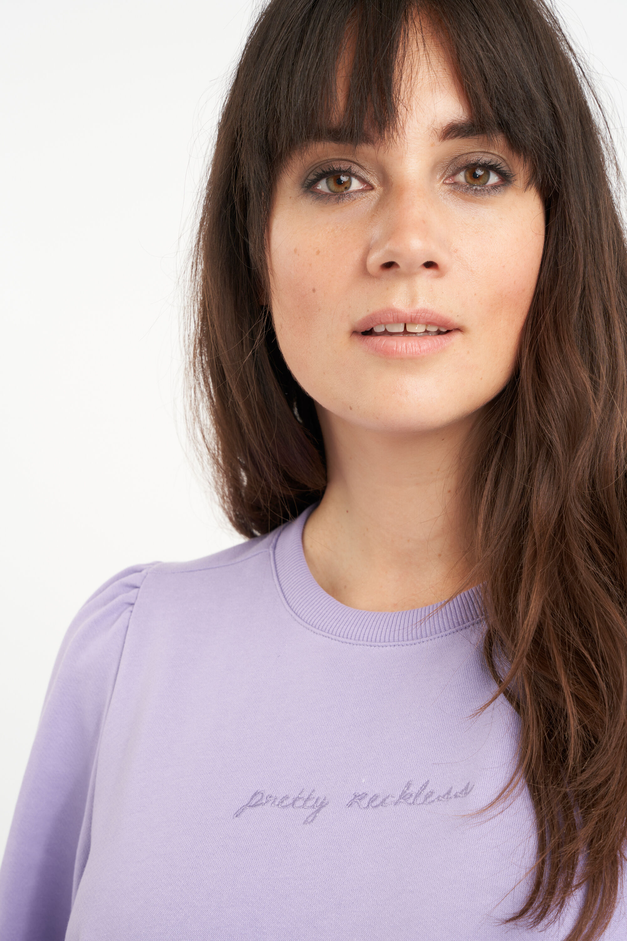 Sweater jurk met pofmouwen image number 4