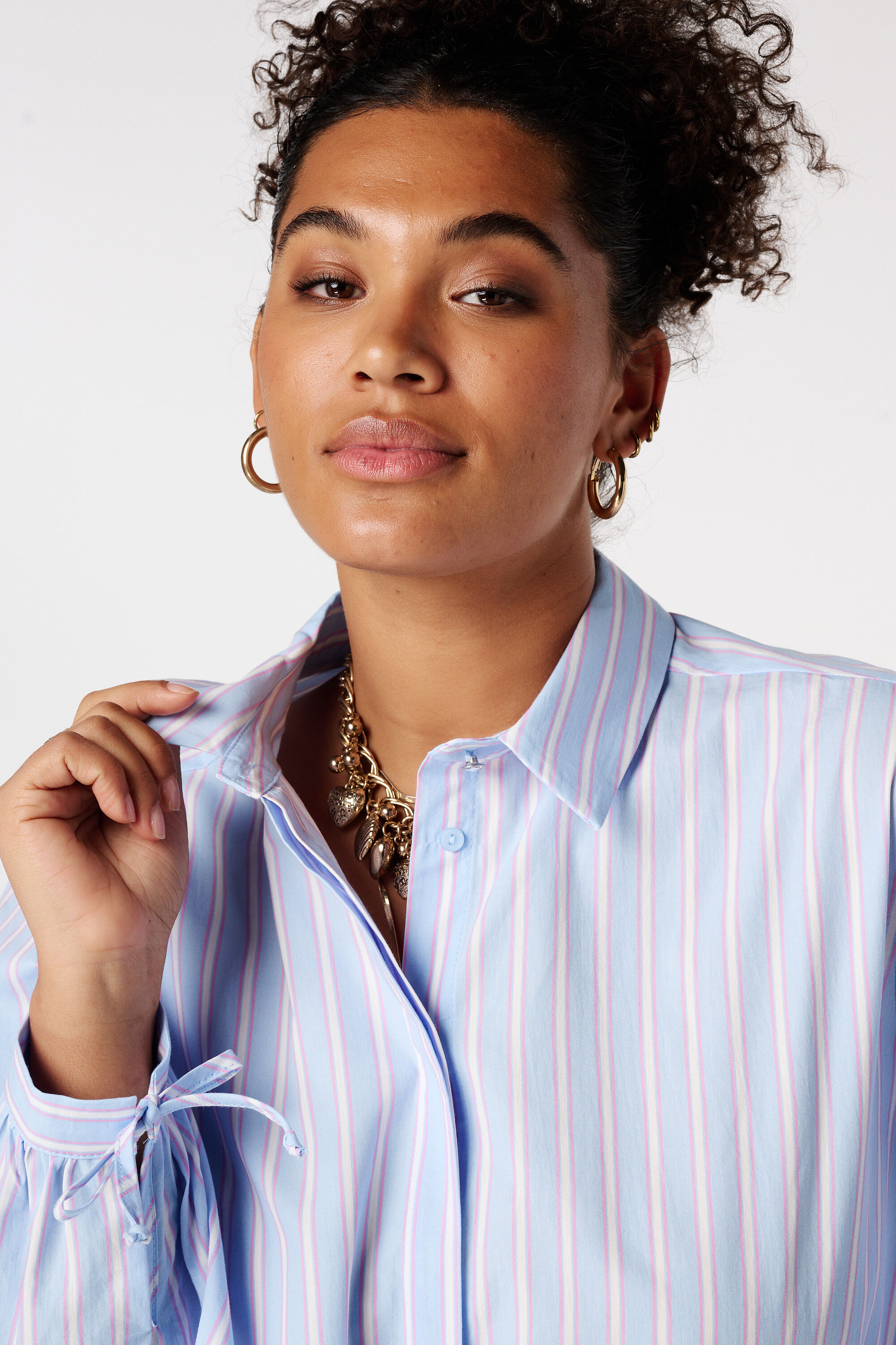 Gestreepte blouse image number 4