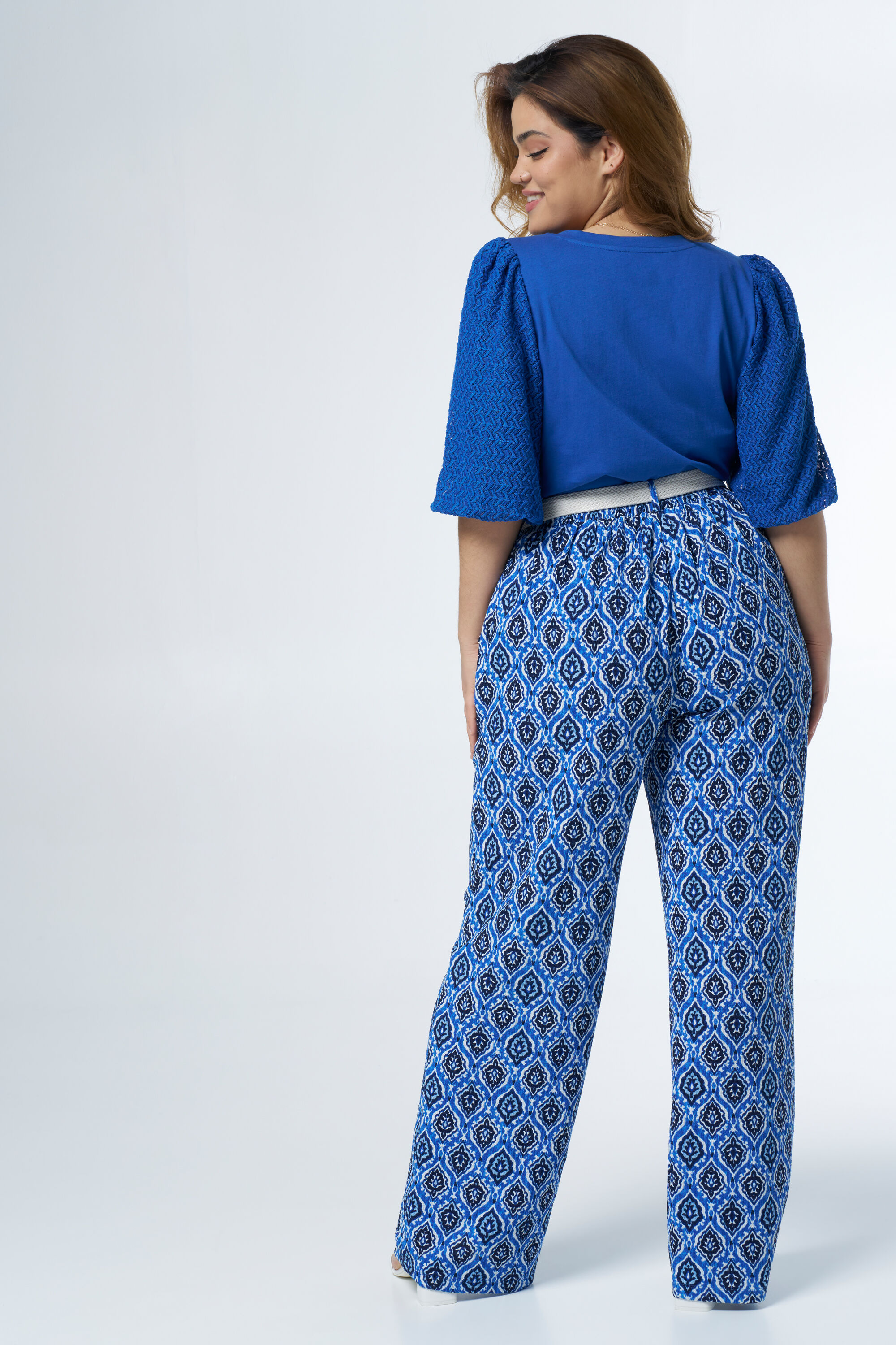 Broek met print en riem image number 3