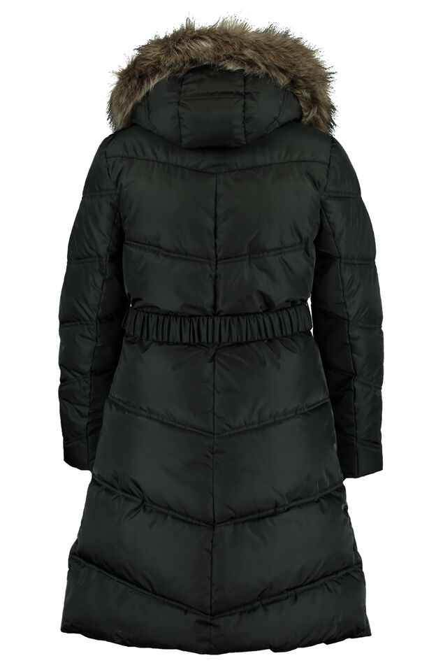 Gewatteerde jas met ceintuur image number 3