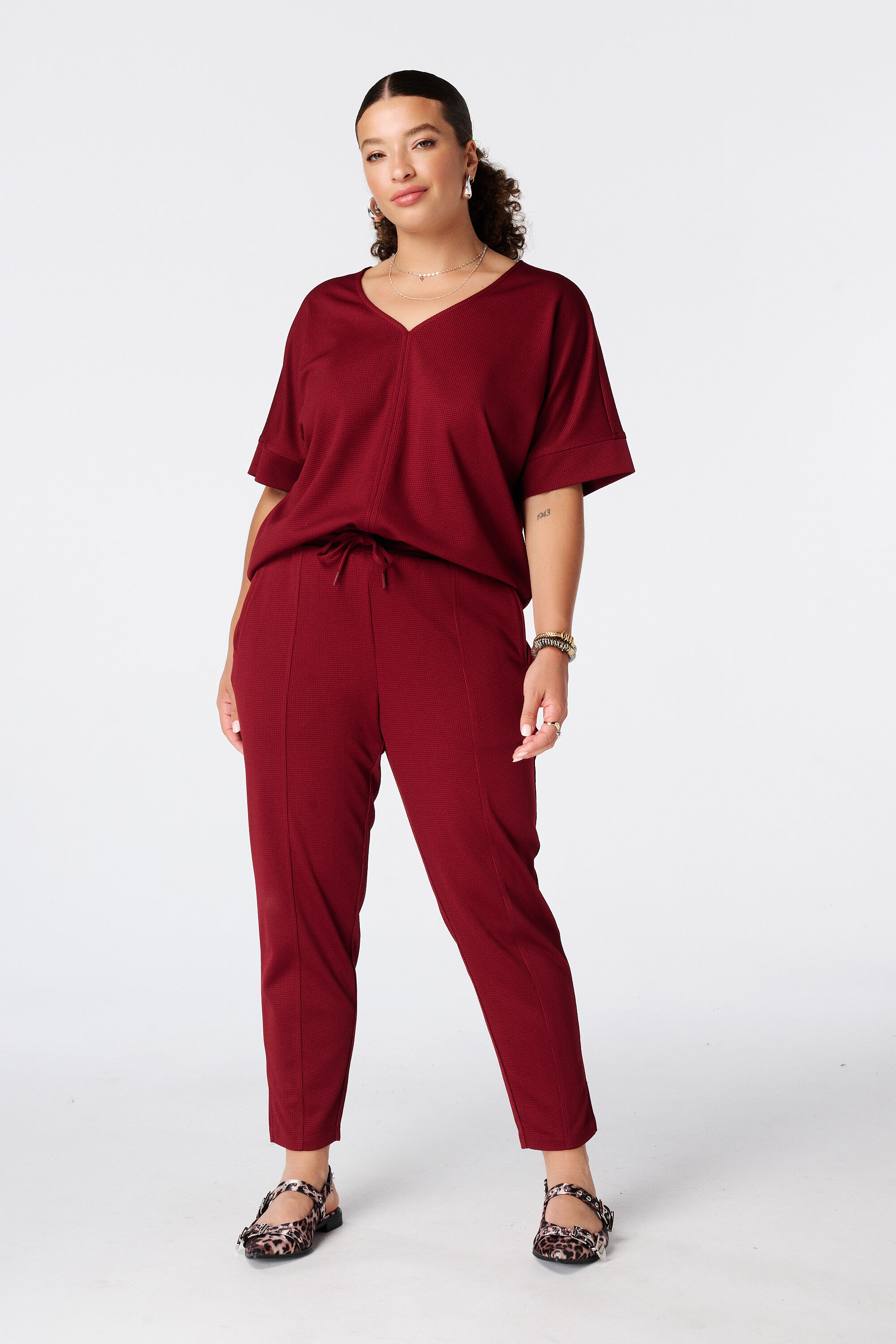 Broek met strikkoord