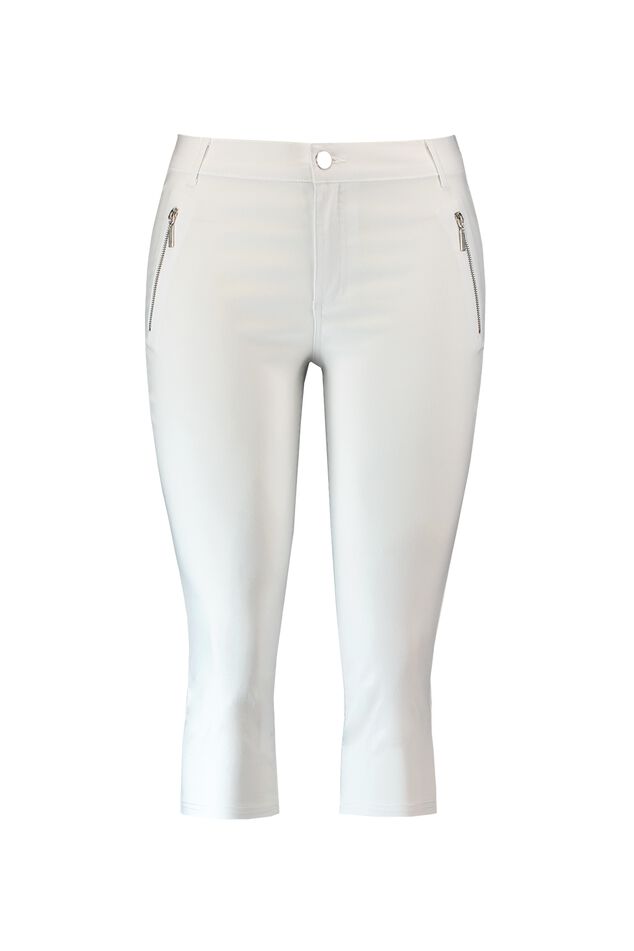Capri broek met ritsjes image number 1