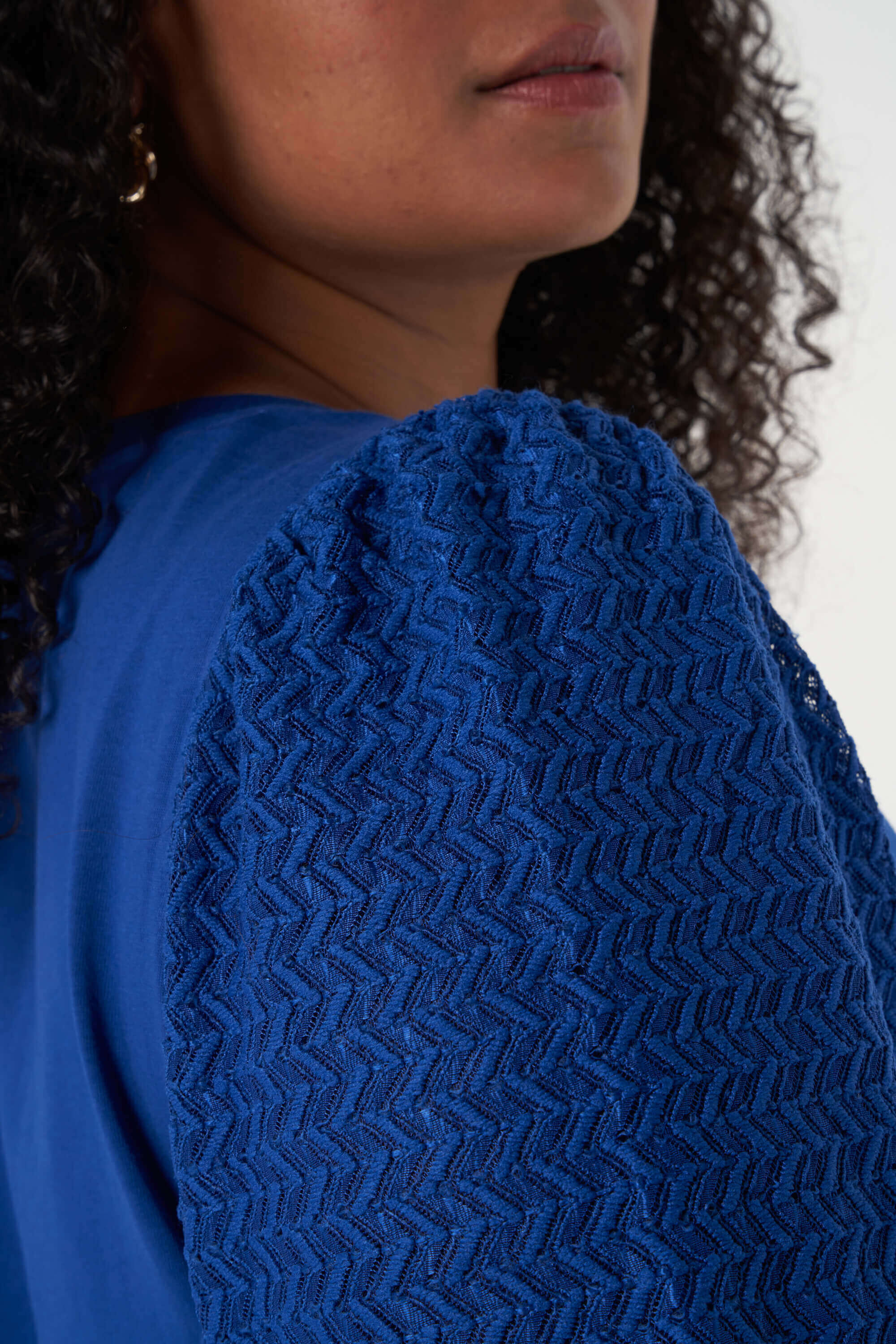 Top met structuur mouwen image number 4