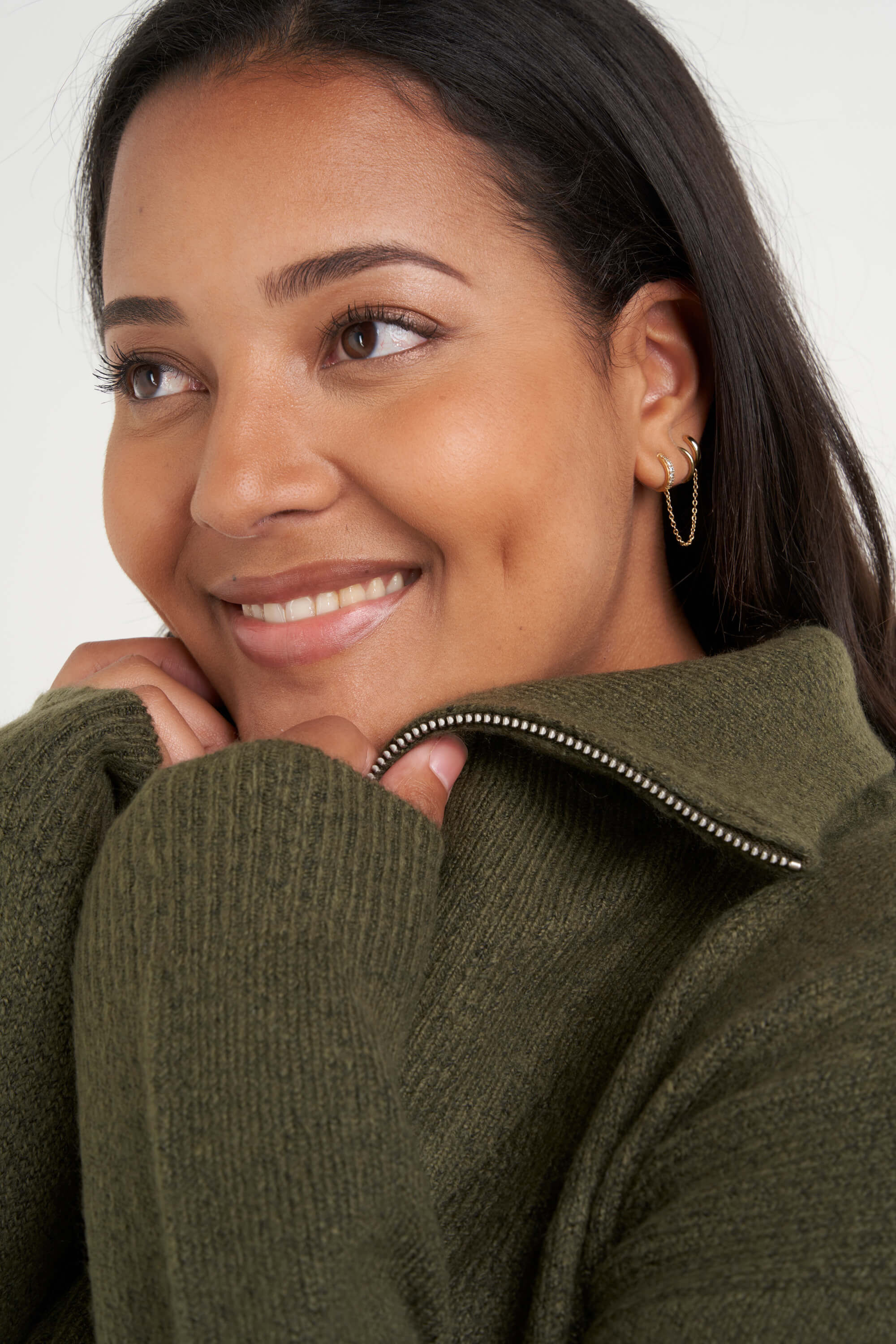 Lange trui met rits  image number 6