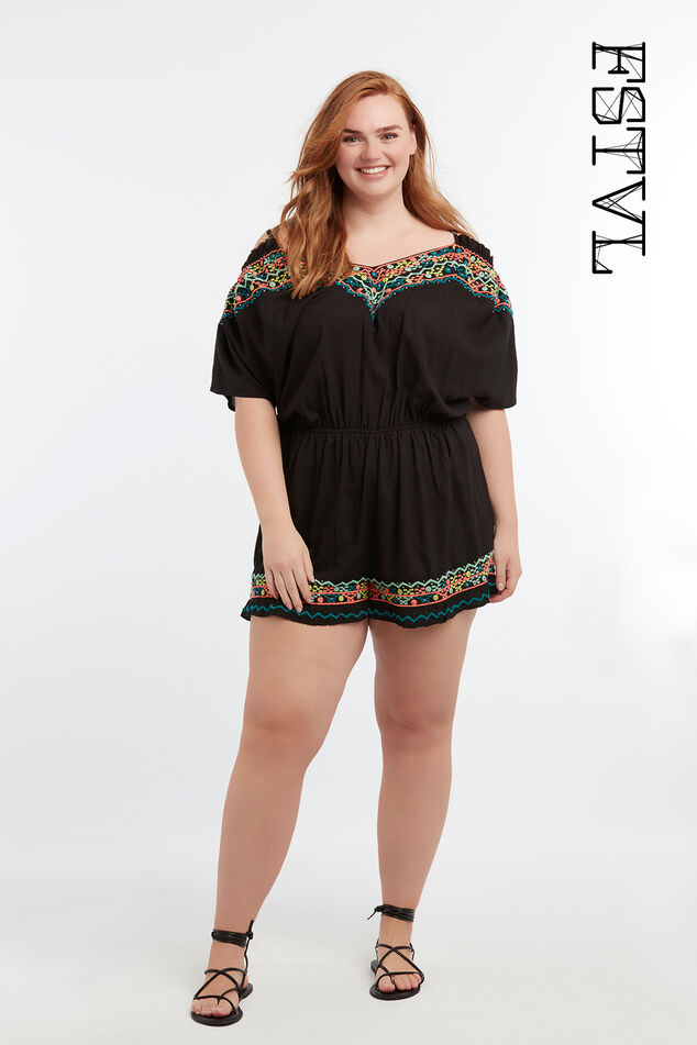 Playsuit met open schouders image number 0