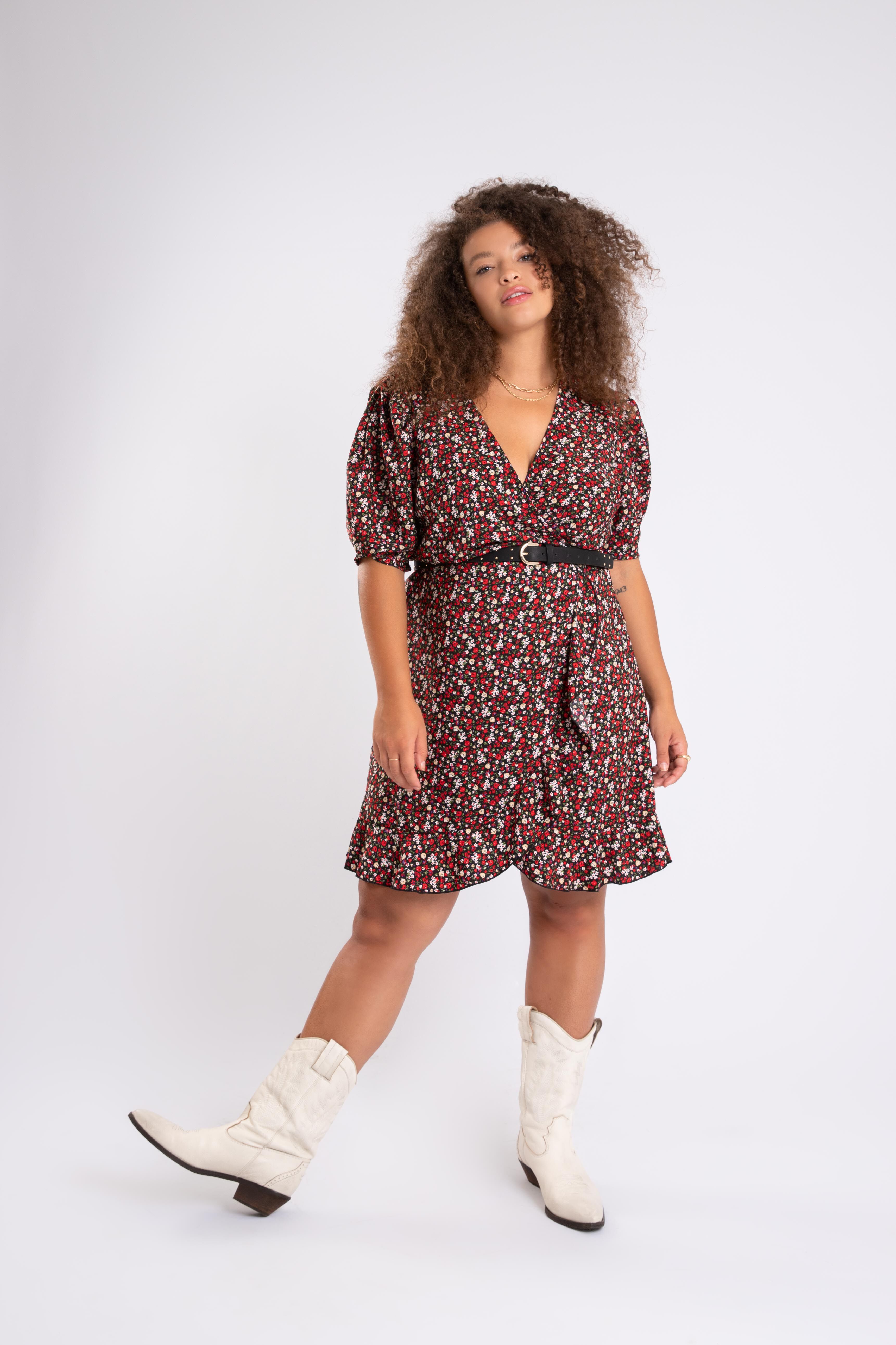 Dames Wikkeljurkje met print MS Mode