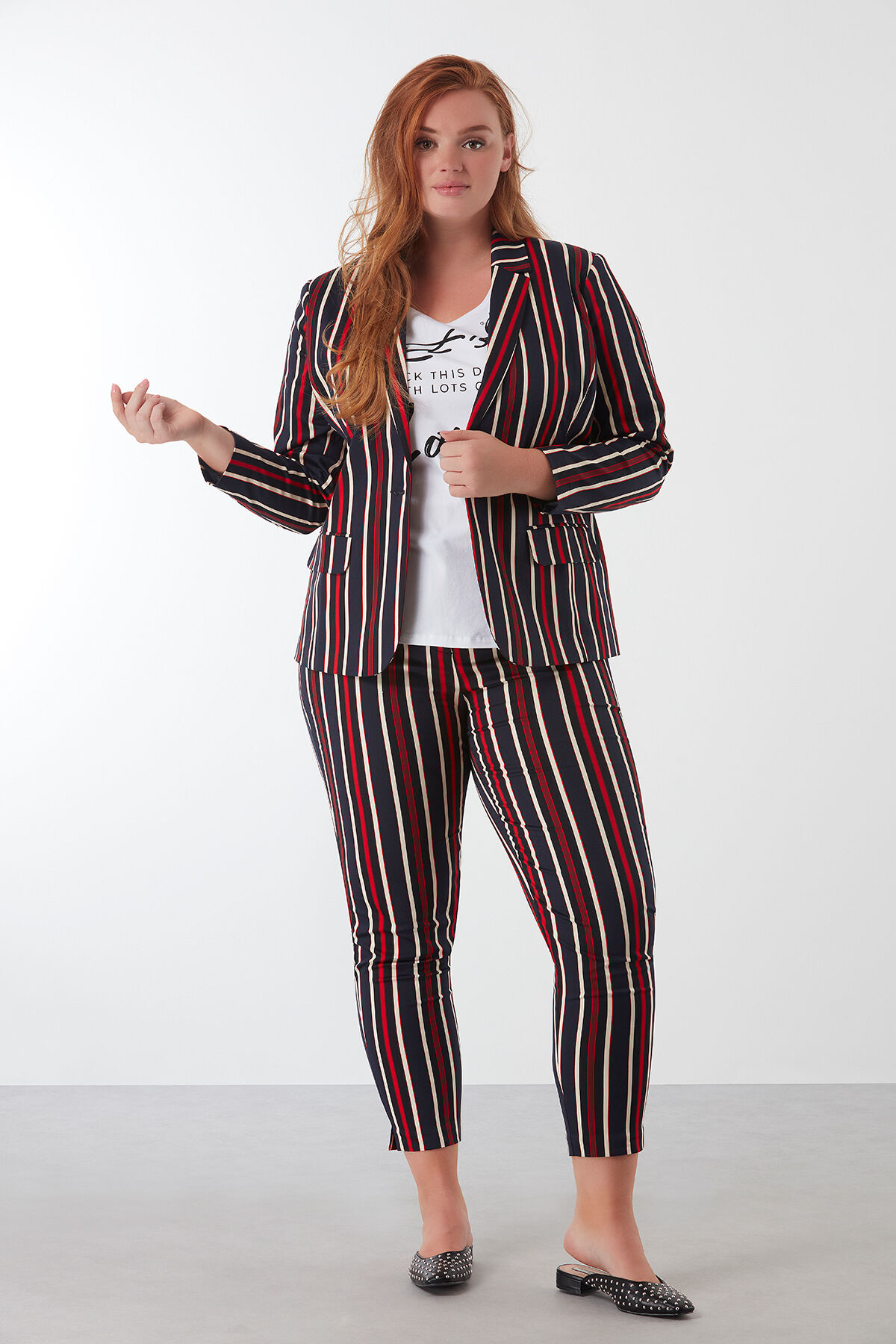 Gestreepte pantalon image number 5